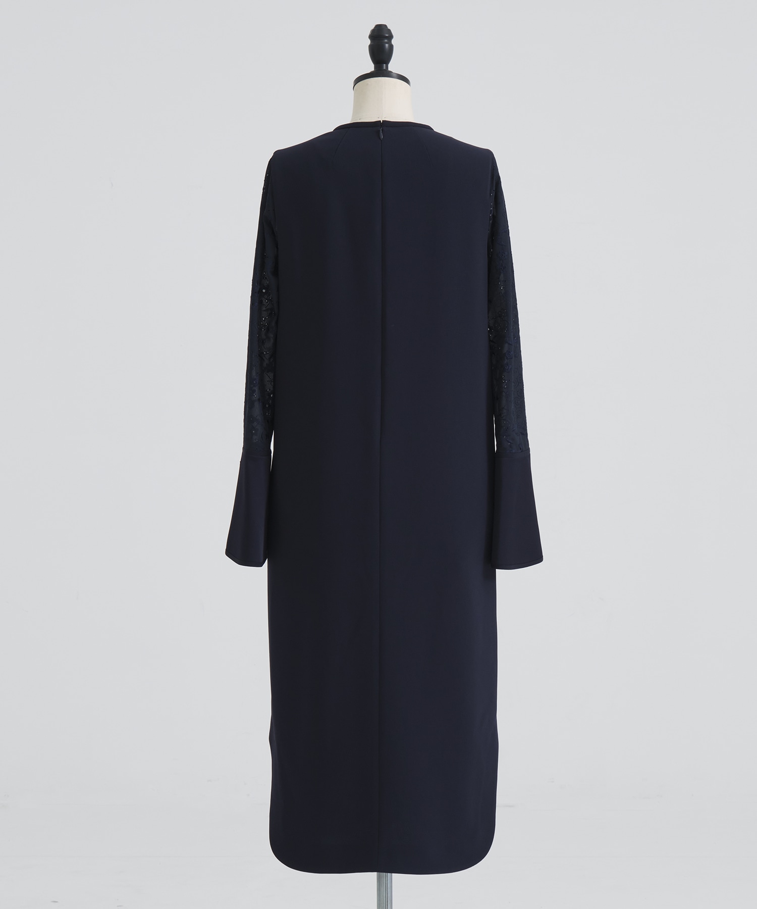 Triacetate Georgette Floral Embroidery Sleeve Classic Dress Mame Kurogouchi