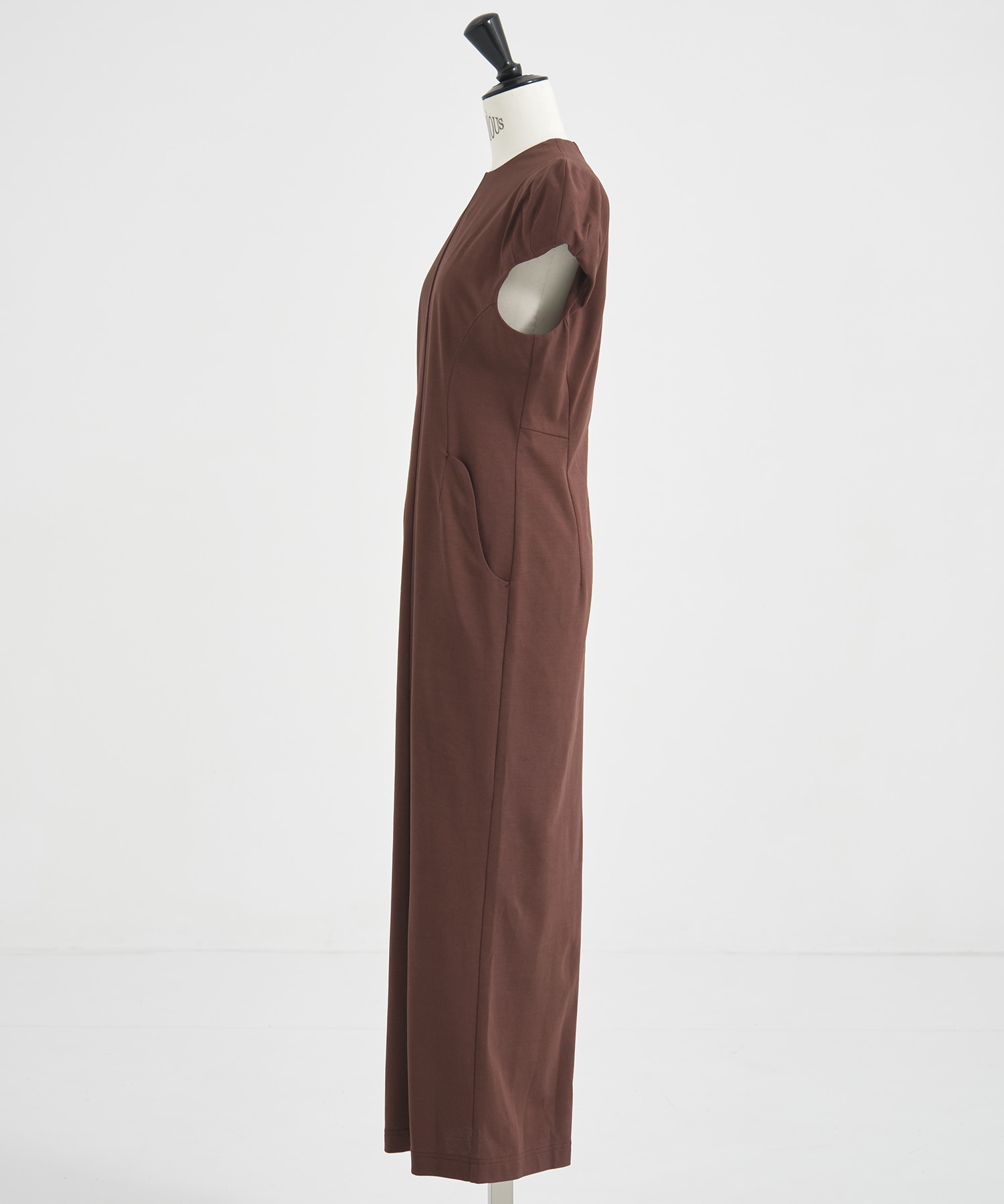 Cotton Jersey Puff Sleeve Dress Mame Kurogouchi