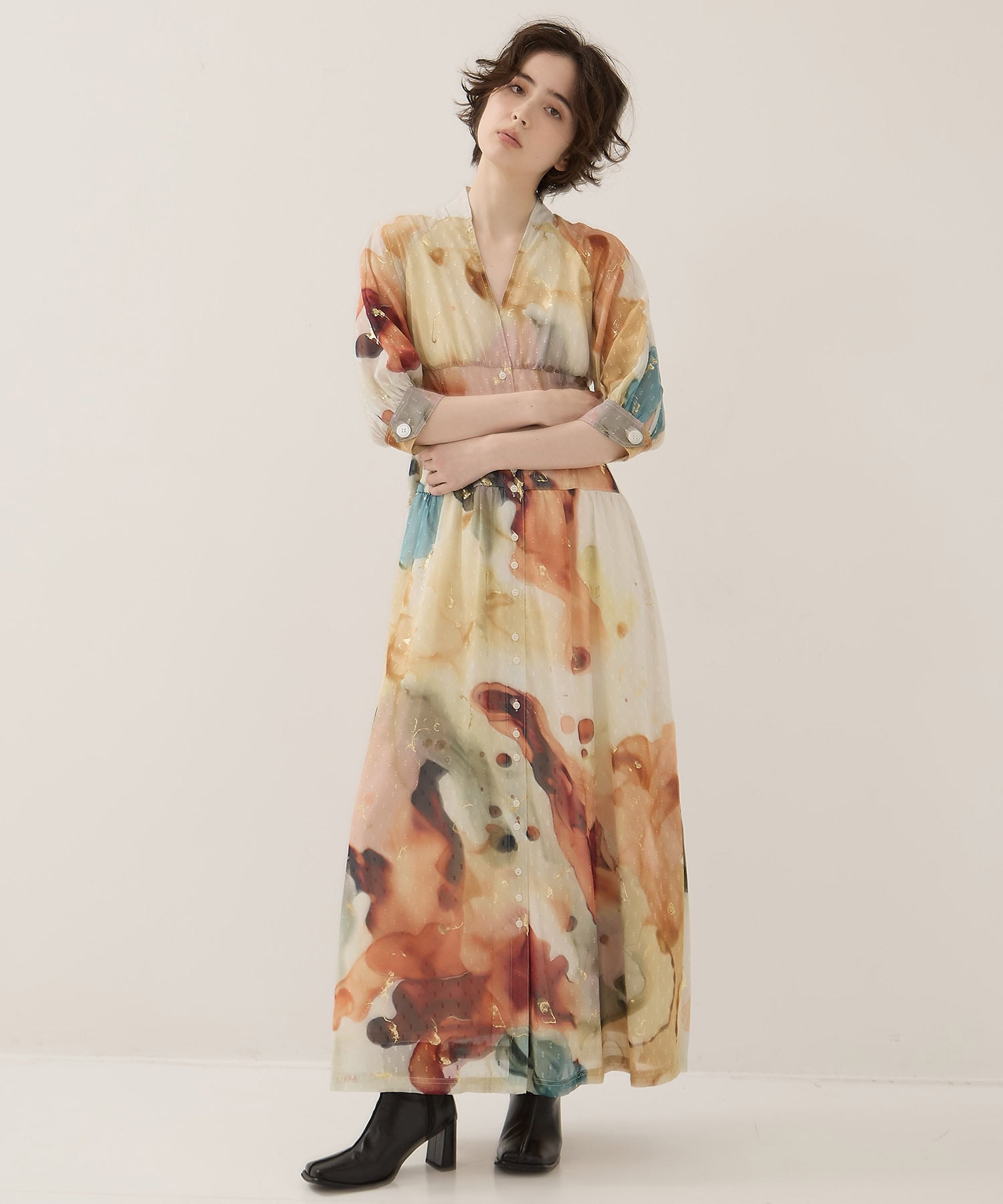 EX. Art Organdy Dress AMERI