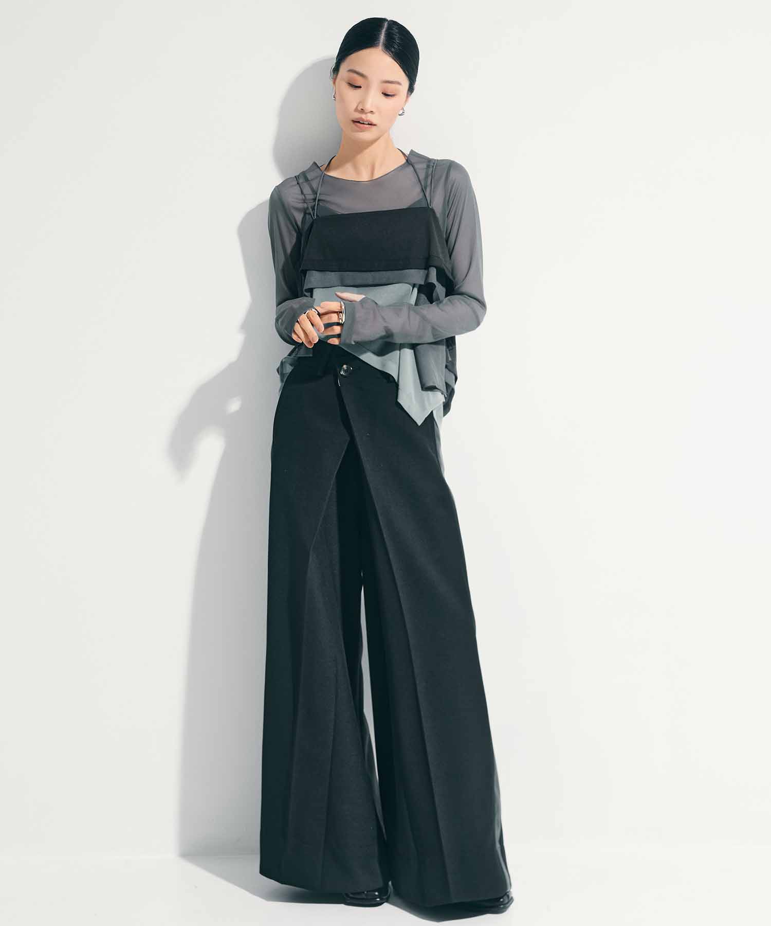3way Camisole & Sheer Long T STUDIOUS
