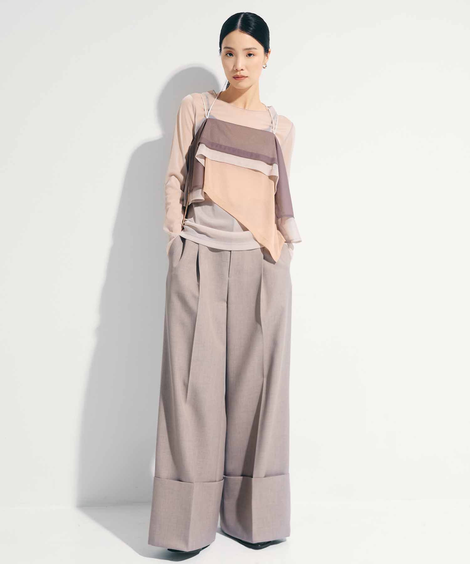 3way Camisole & Sheer Long T STUDIOUS
