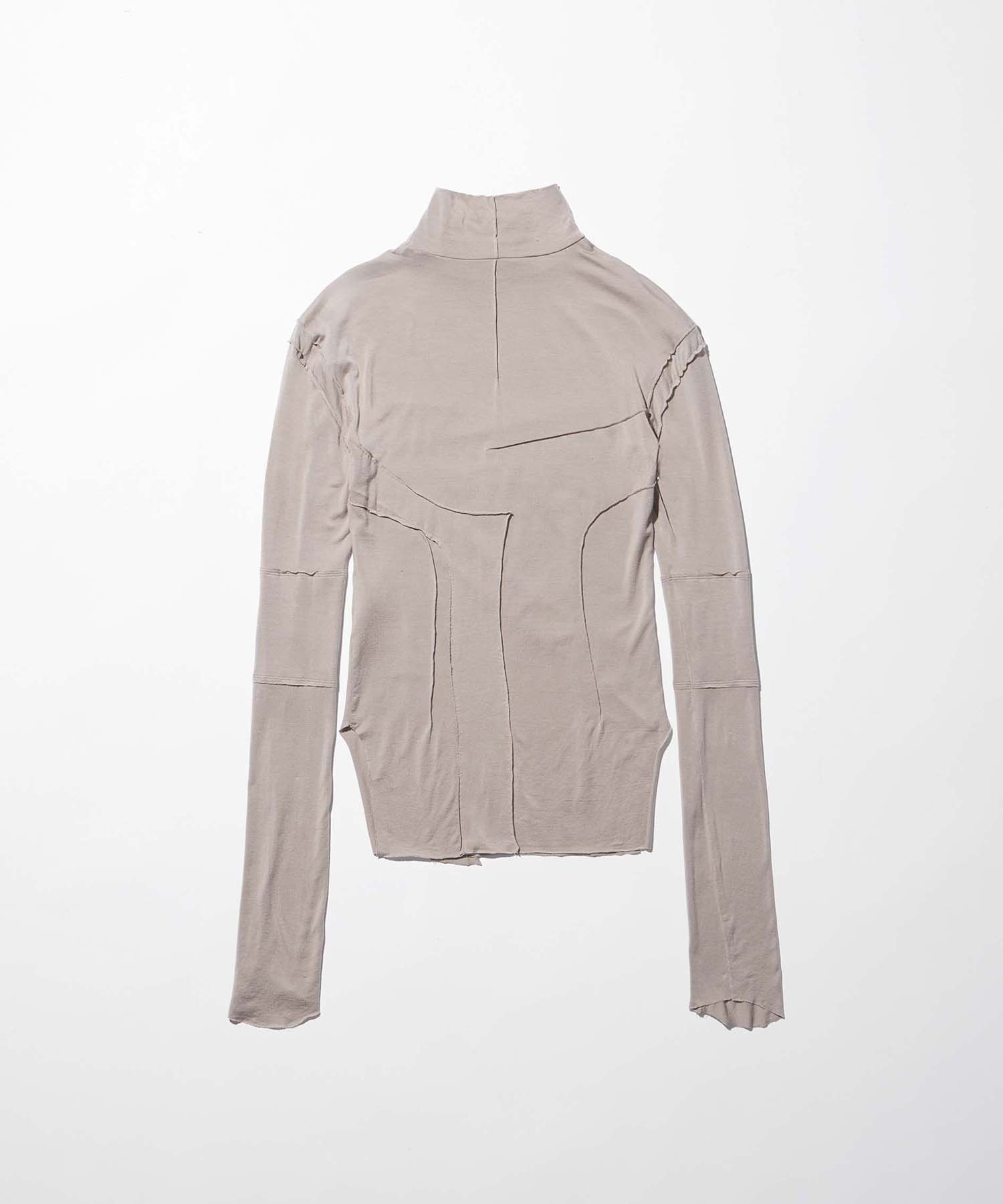 gauze high neck top 