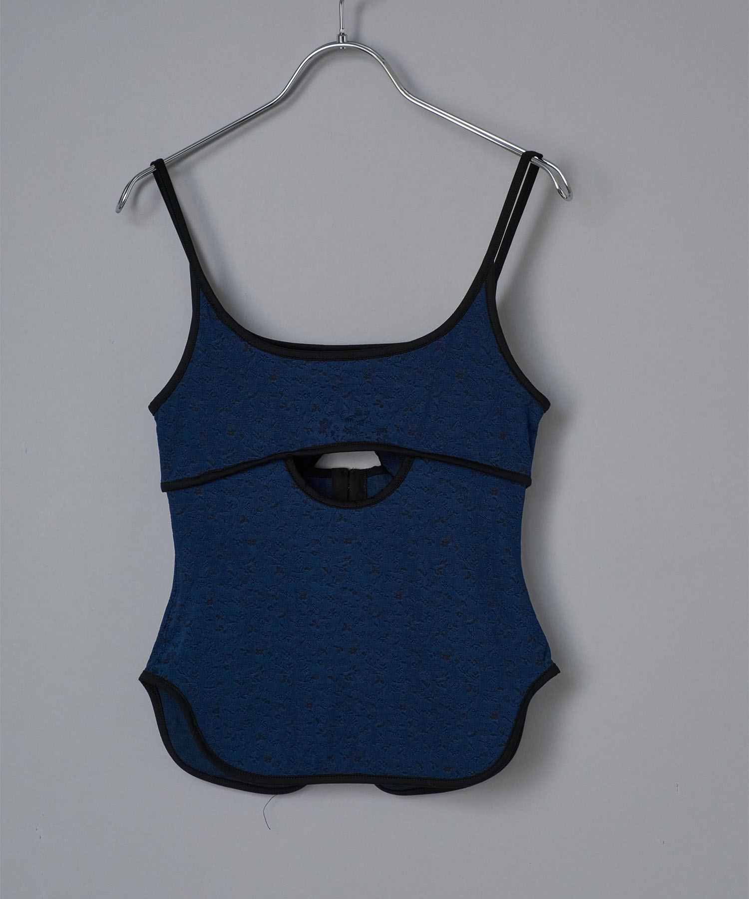 Floral Jacquard Fraise Stitch Camisole Top Mame Kurogouchi