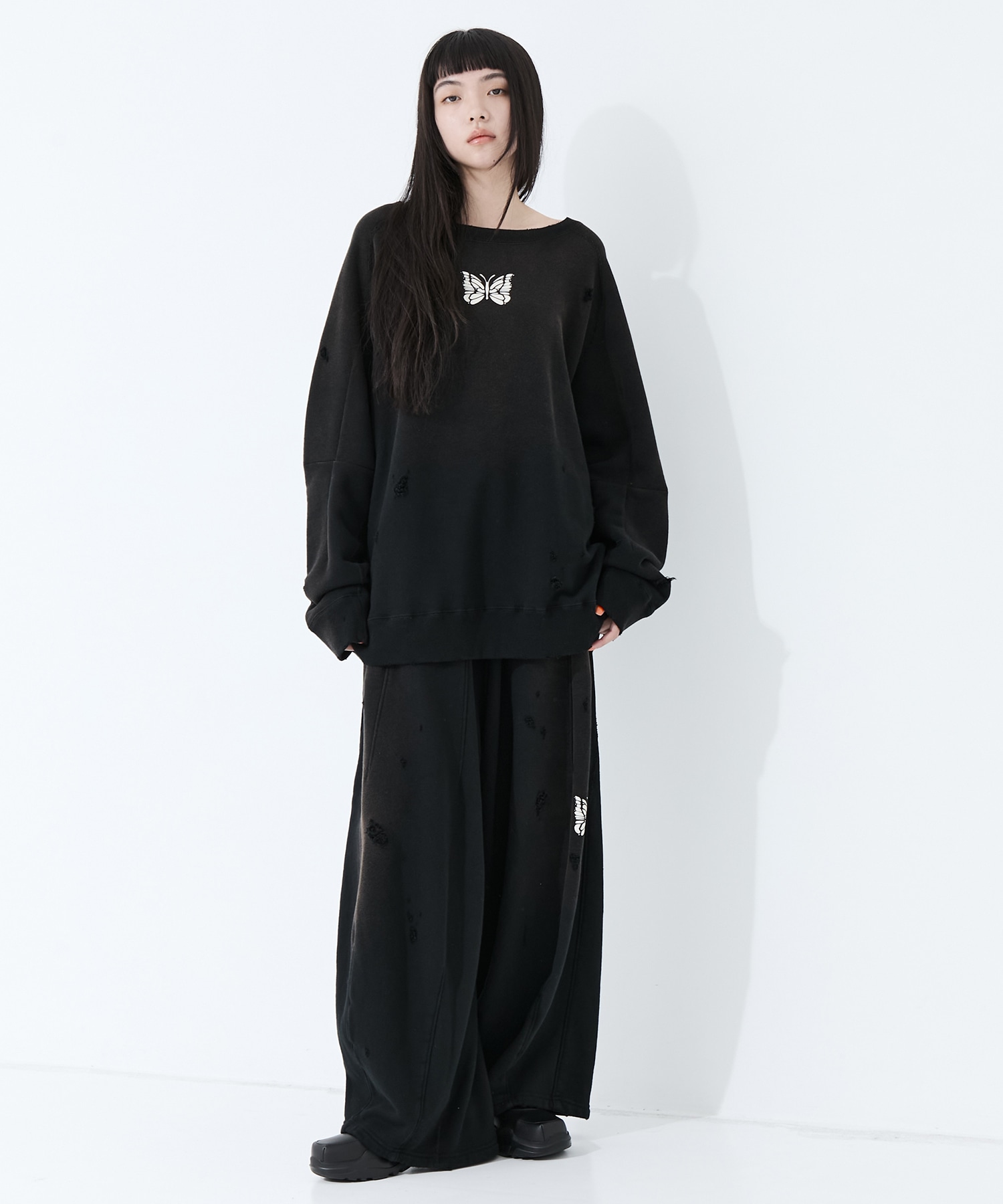 Deconstructed Sweat Shirt  Cotton French Terry Needles