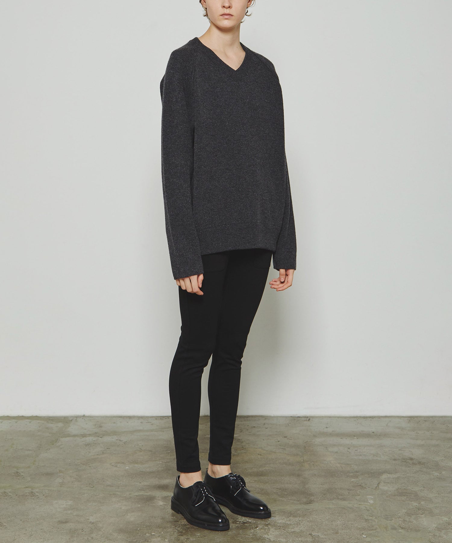 RERACS RAGRAN V NECK PULLOVER KNIT THE RERACS