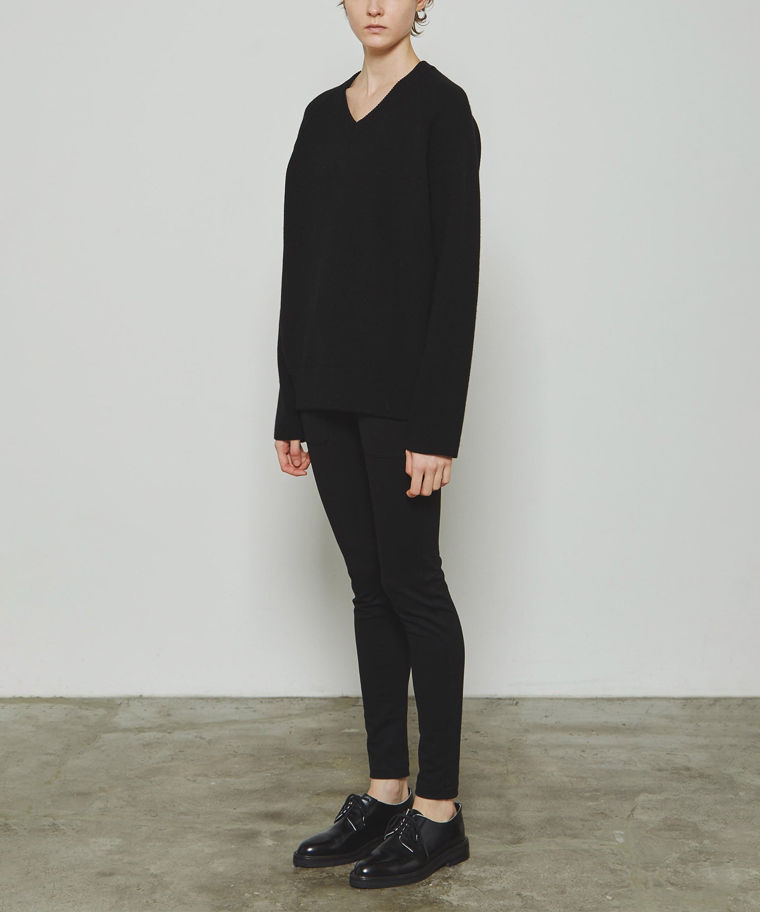 RERACS RAGRAN V NECK PULLOVER KNIT THE RERACS