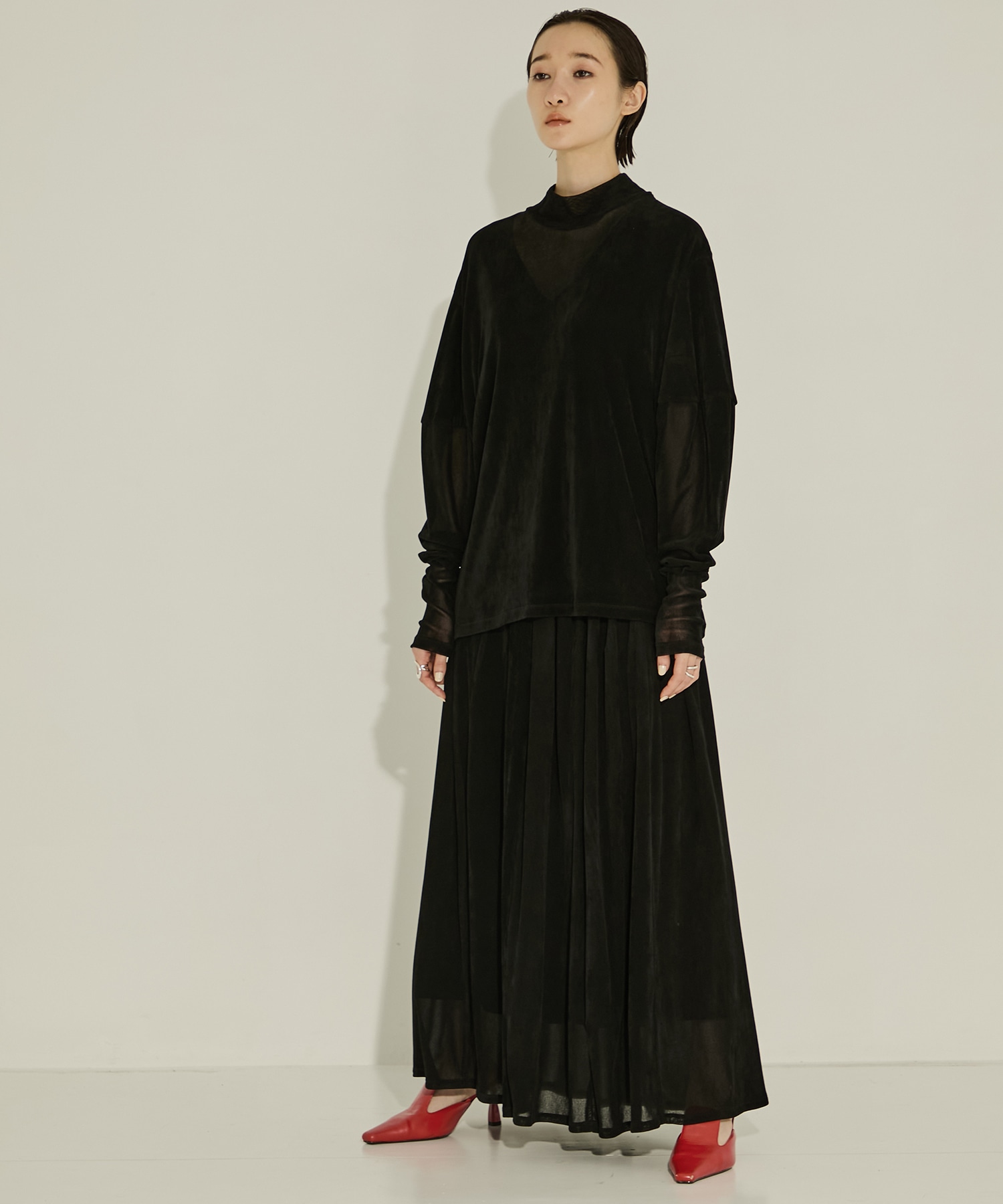 Rufina layer pullover AKIRANAKA