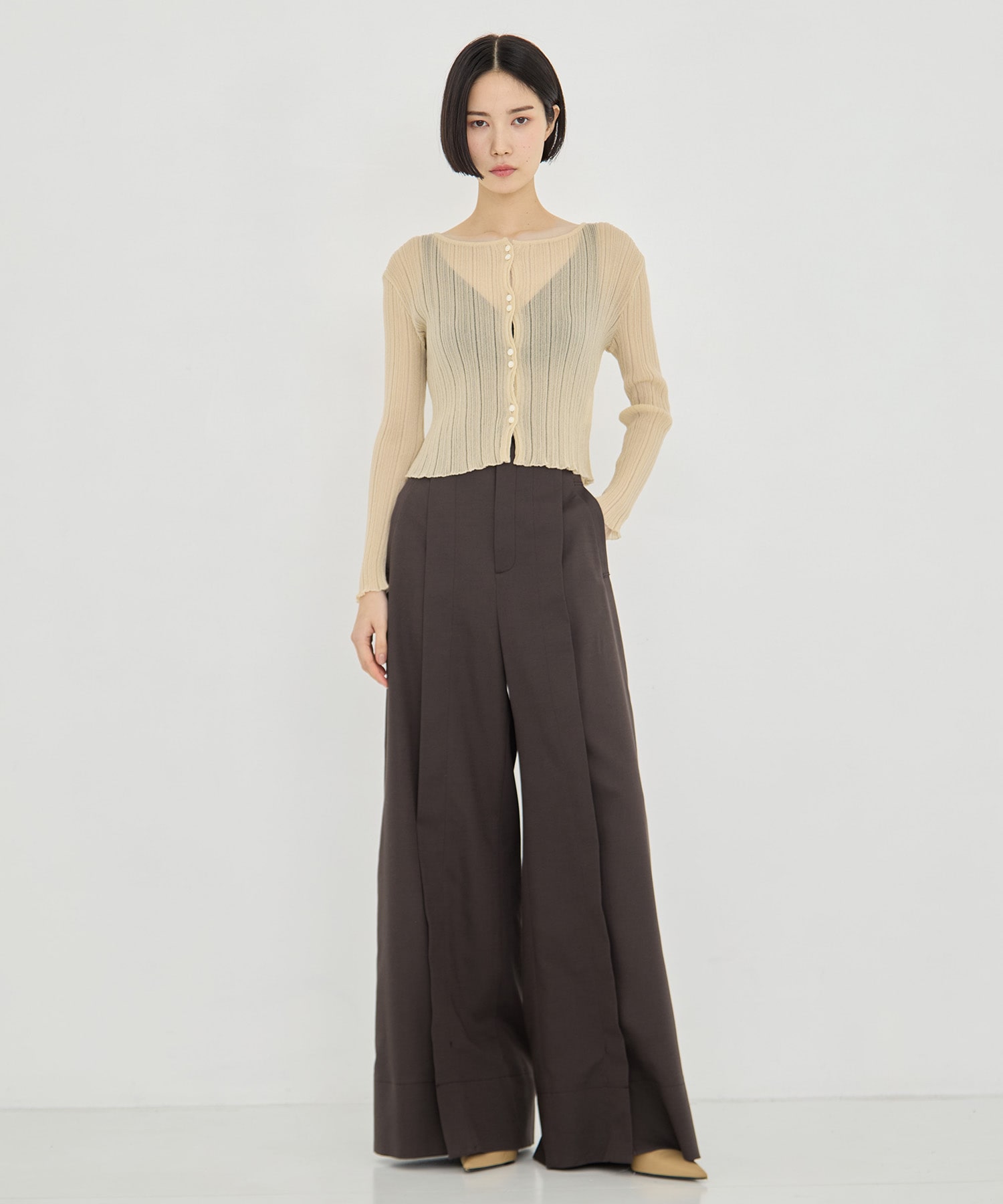 SHEER RANDOM LIB KNIT STUDIOUS