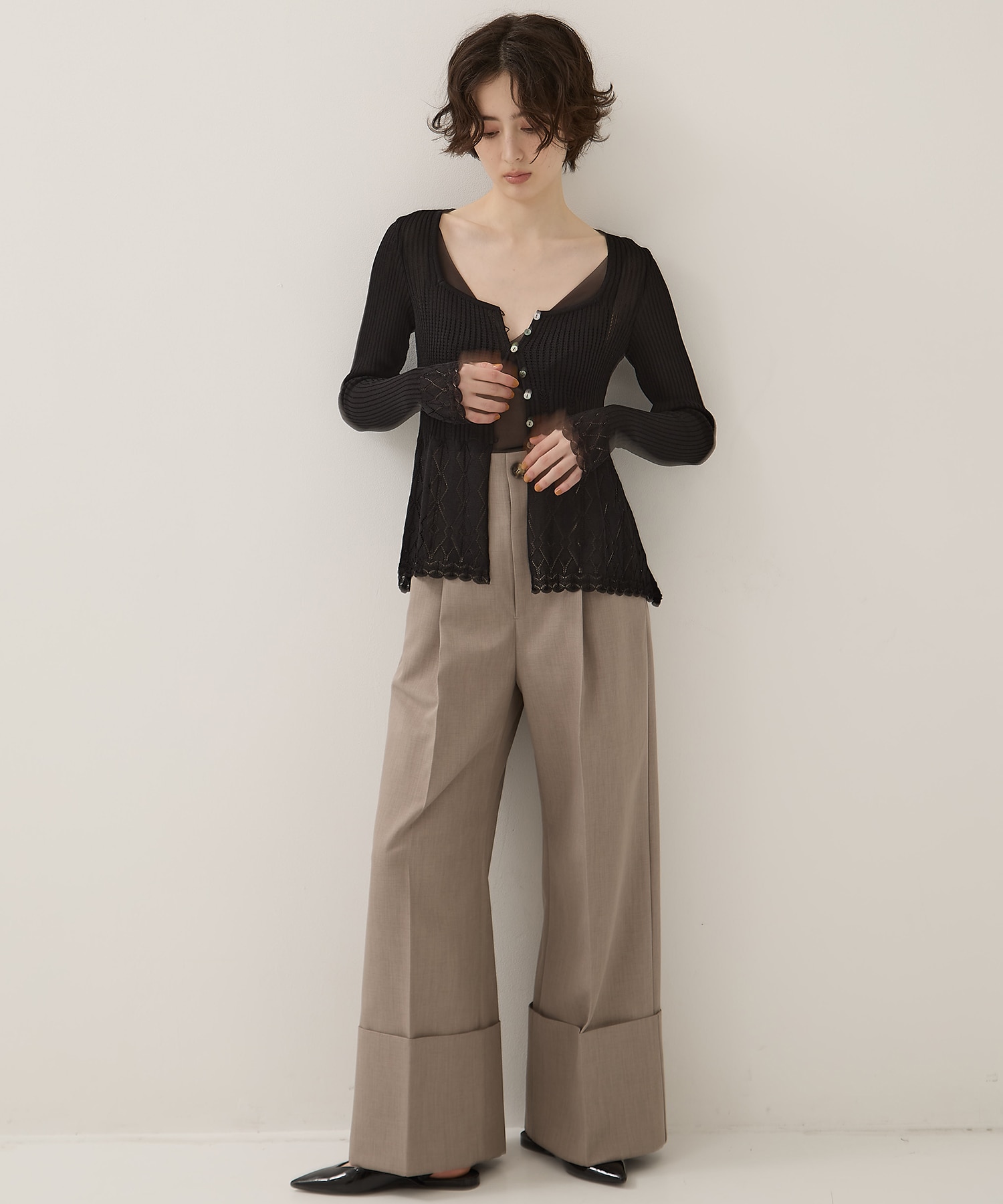 Lace Knit Cardigan EMILY ODA