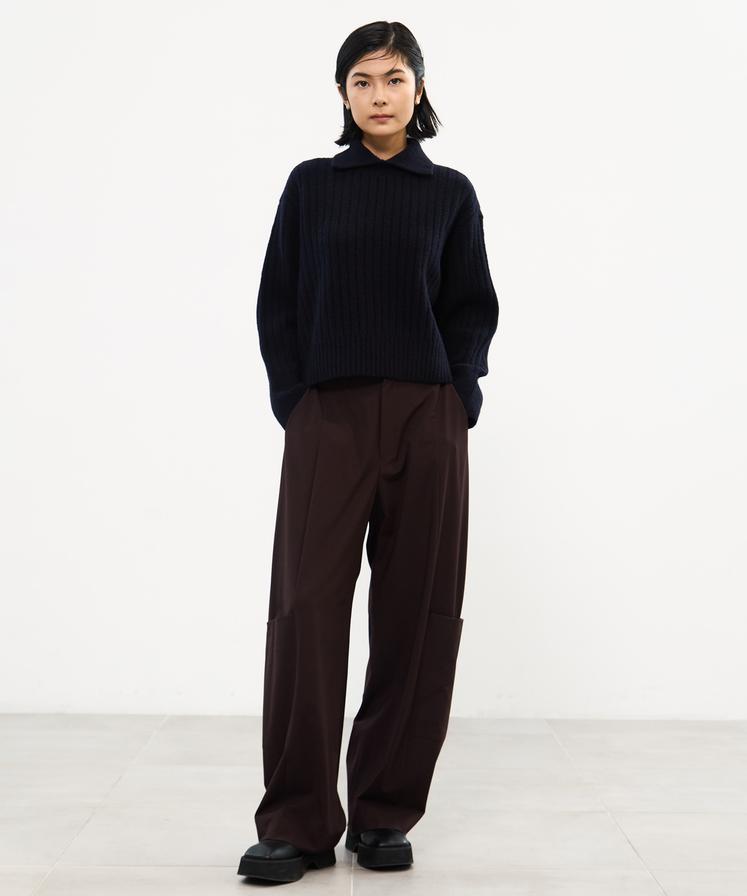 Soft Barrel Leg Cargo Trousers 
