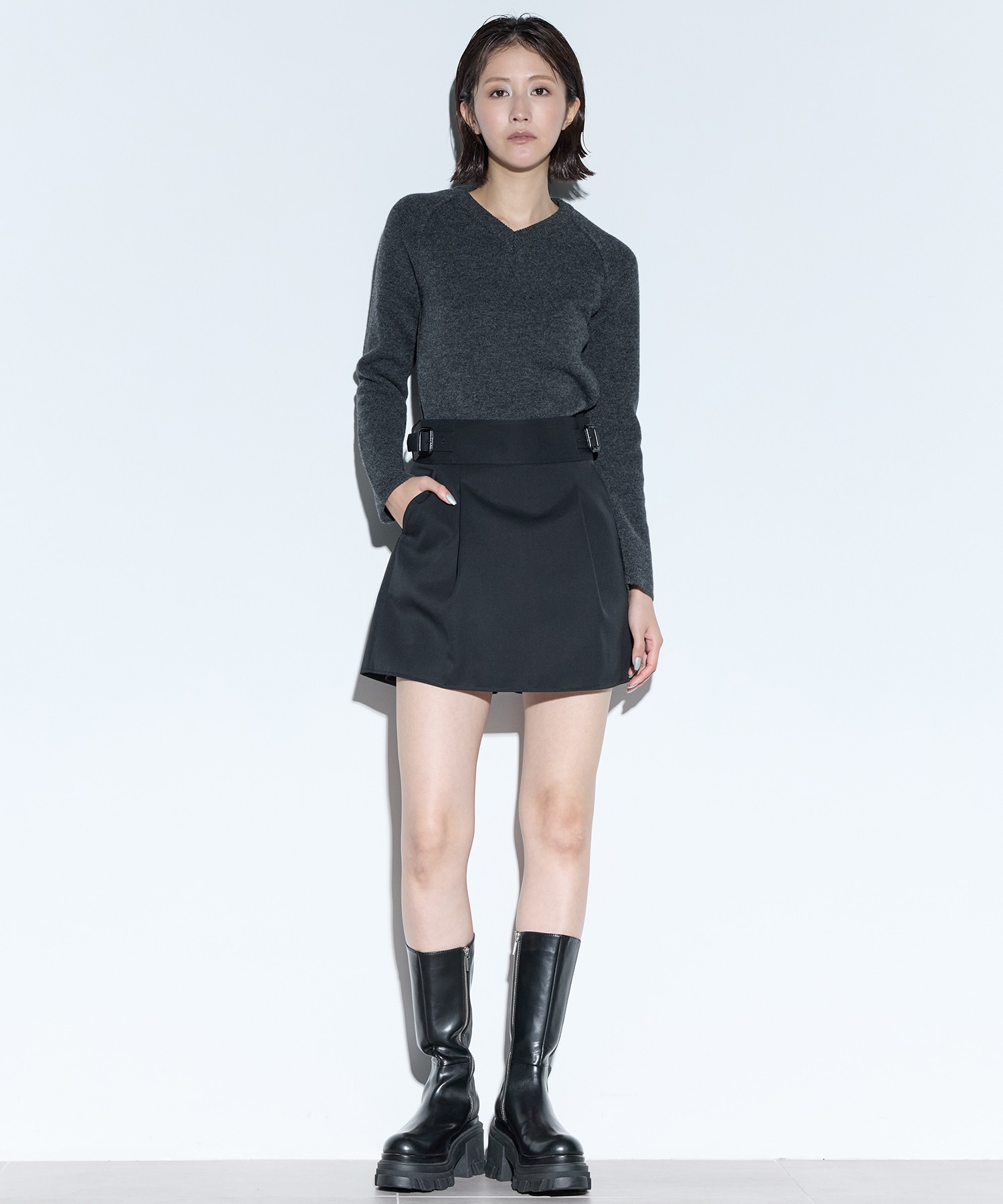 RERACS RAYERED SKIRT SHORTS THE RERACS
