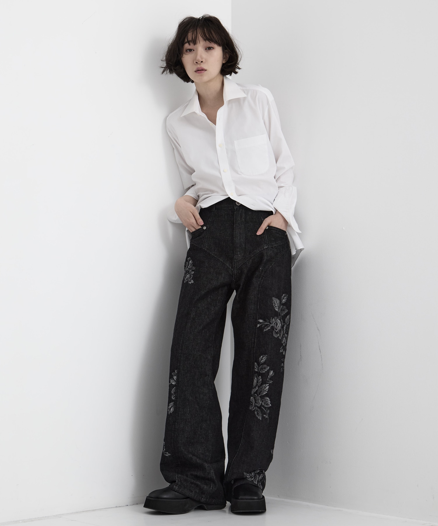 別注 ROSE DENIM PANTS FETICO