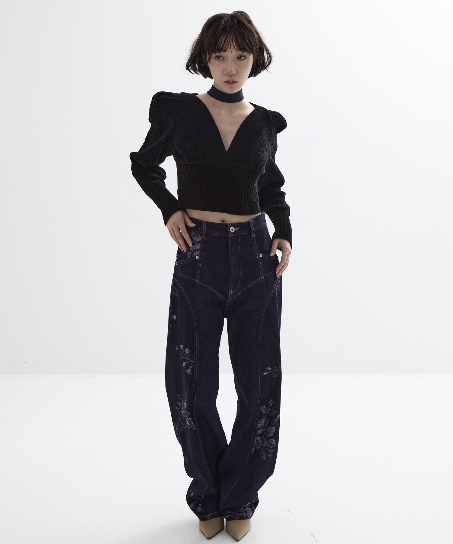 別注 ROSE DENIM PANTS FETICO
