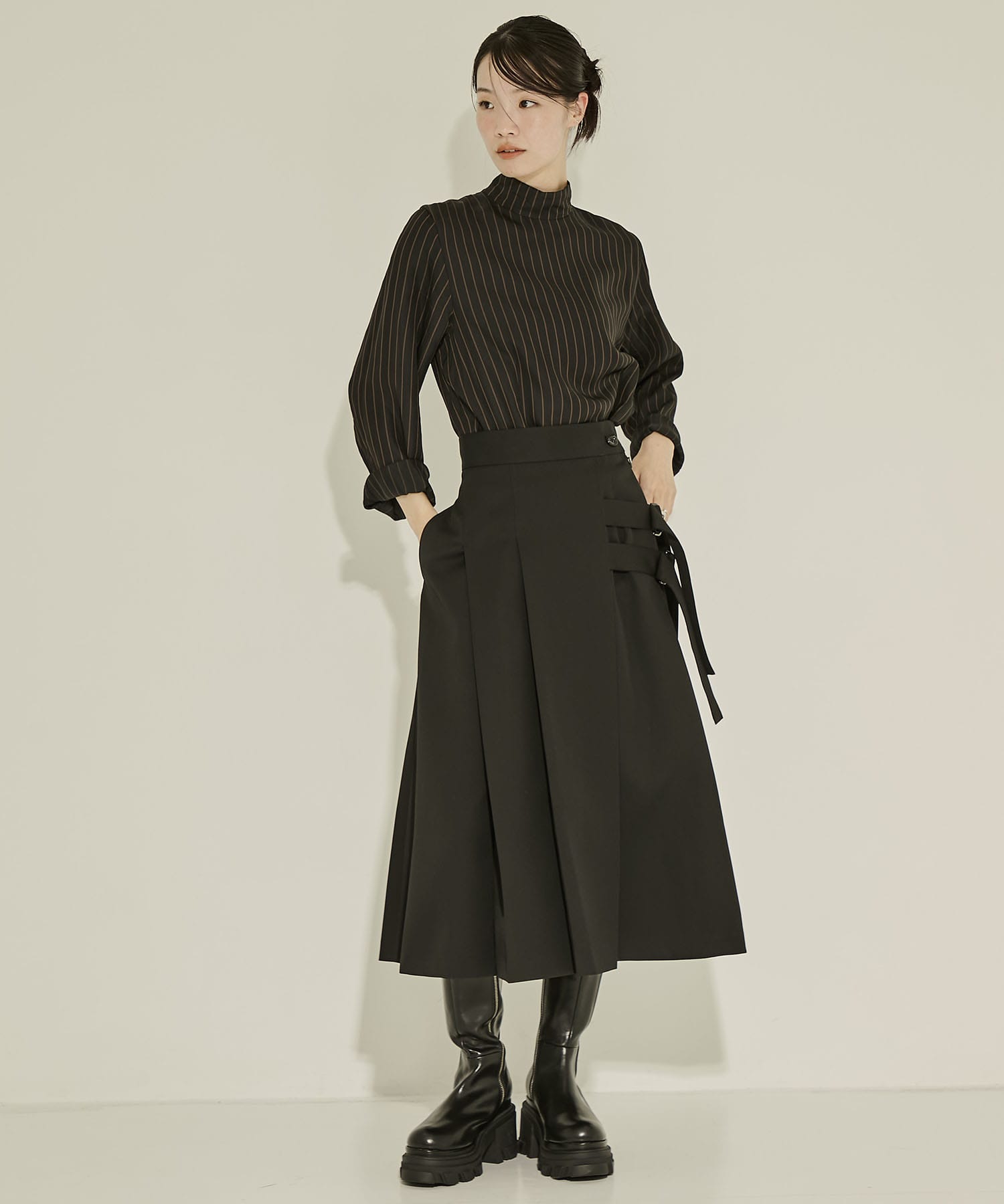 Double Belt Pleats SKT UJOH