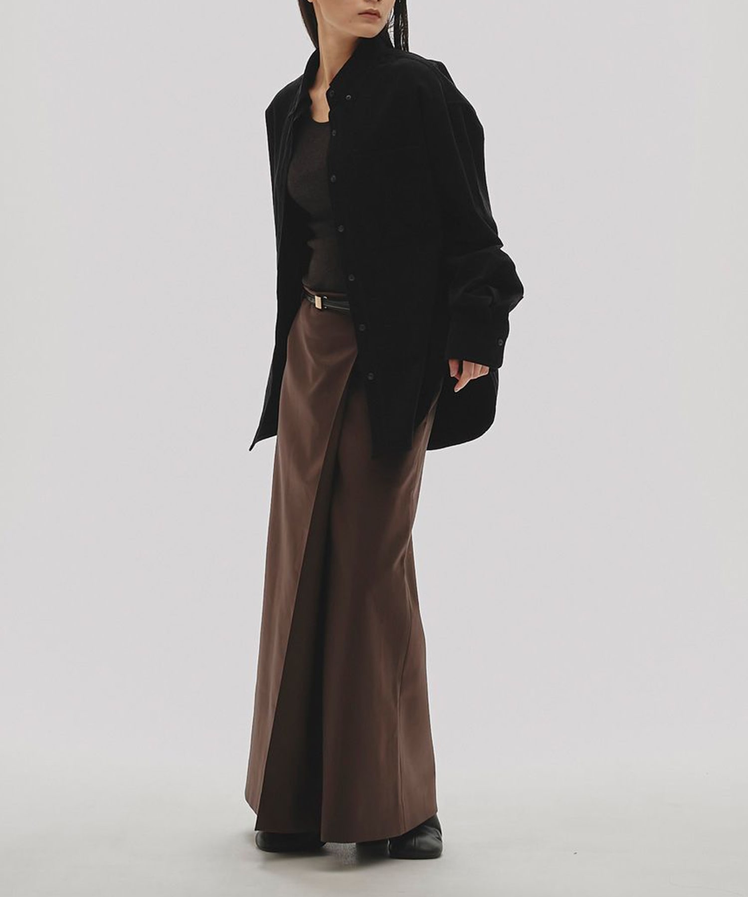 Twill Wrap Skirt TODAYFUL
