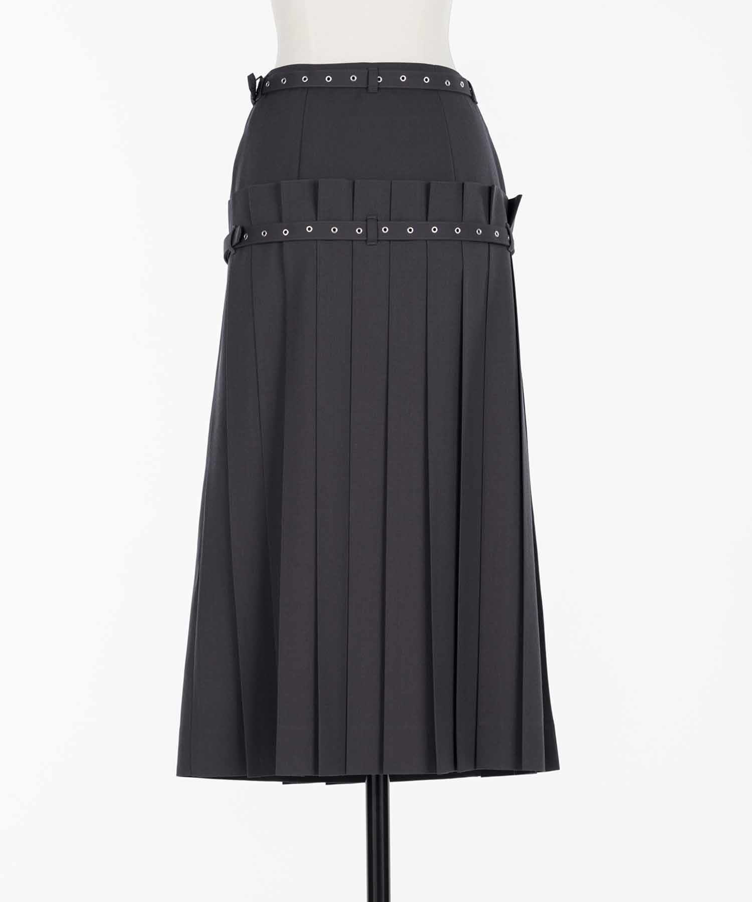 Pleated wrap midi skirt FETICO