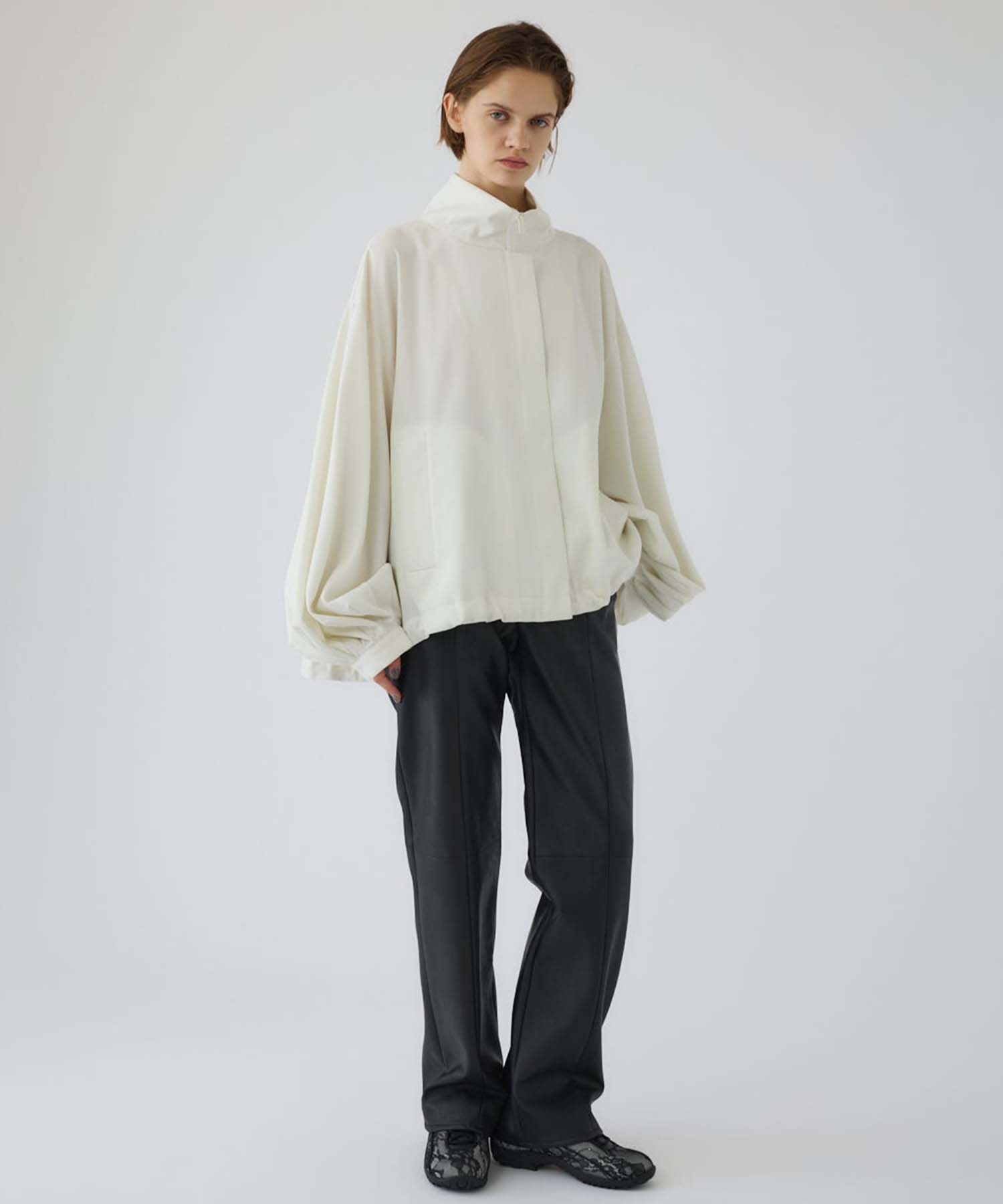 Stand collar tuck sleeve BZ RIM.ARK