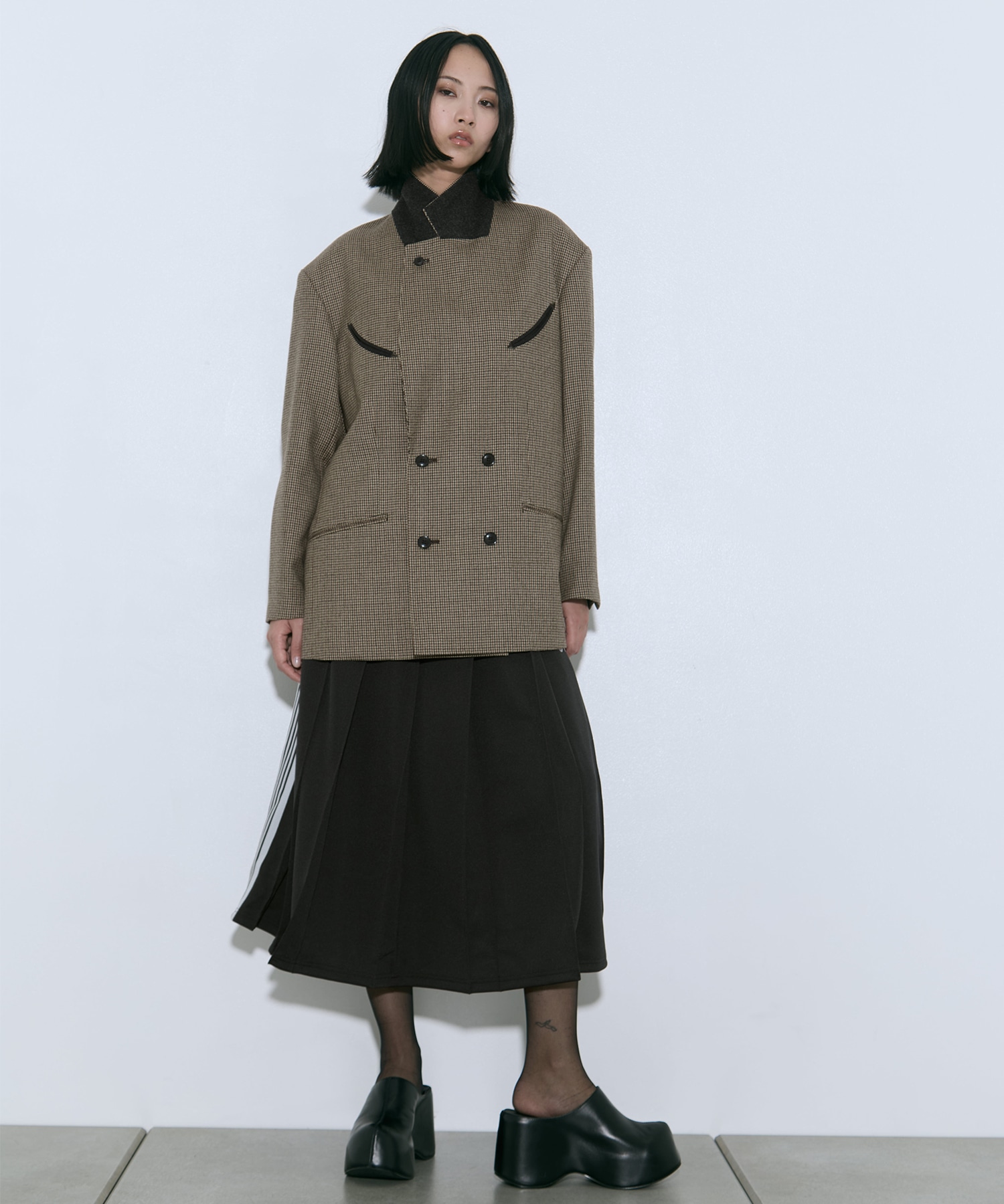 Wool check jacket TOGA