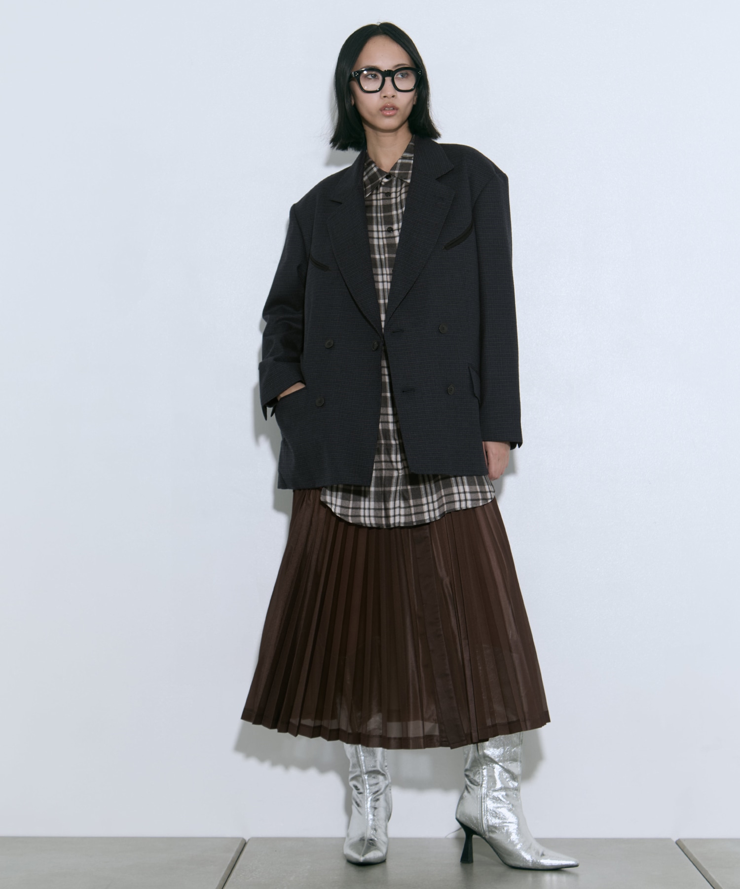 Wool check jacket TOGA