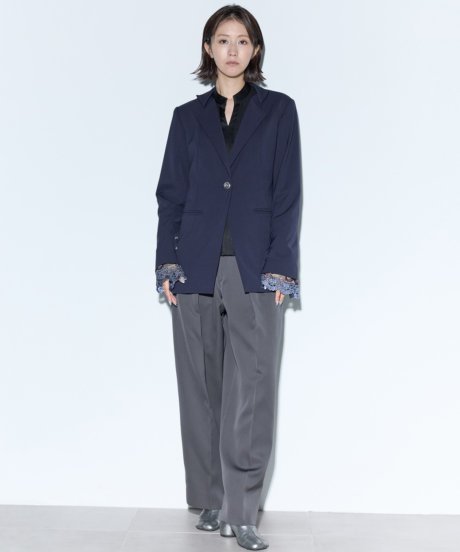 Slit sleeve lace jacket MURRAL