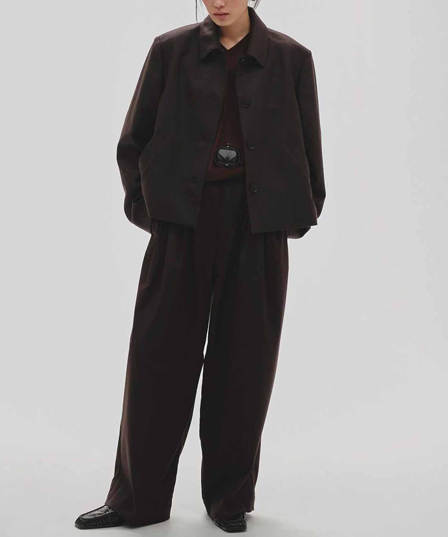 Wool Soutiencollar Jacket TODAYFUL