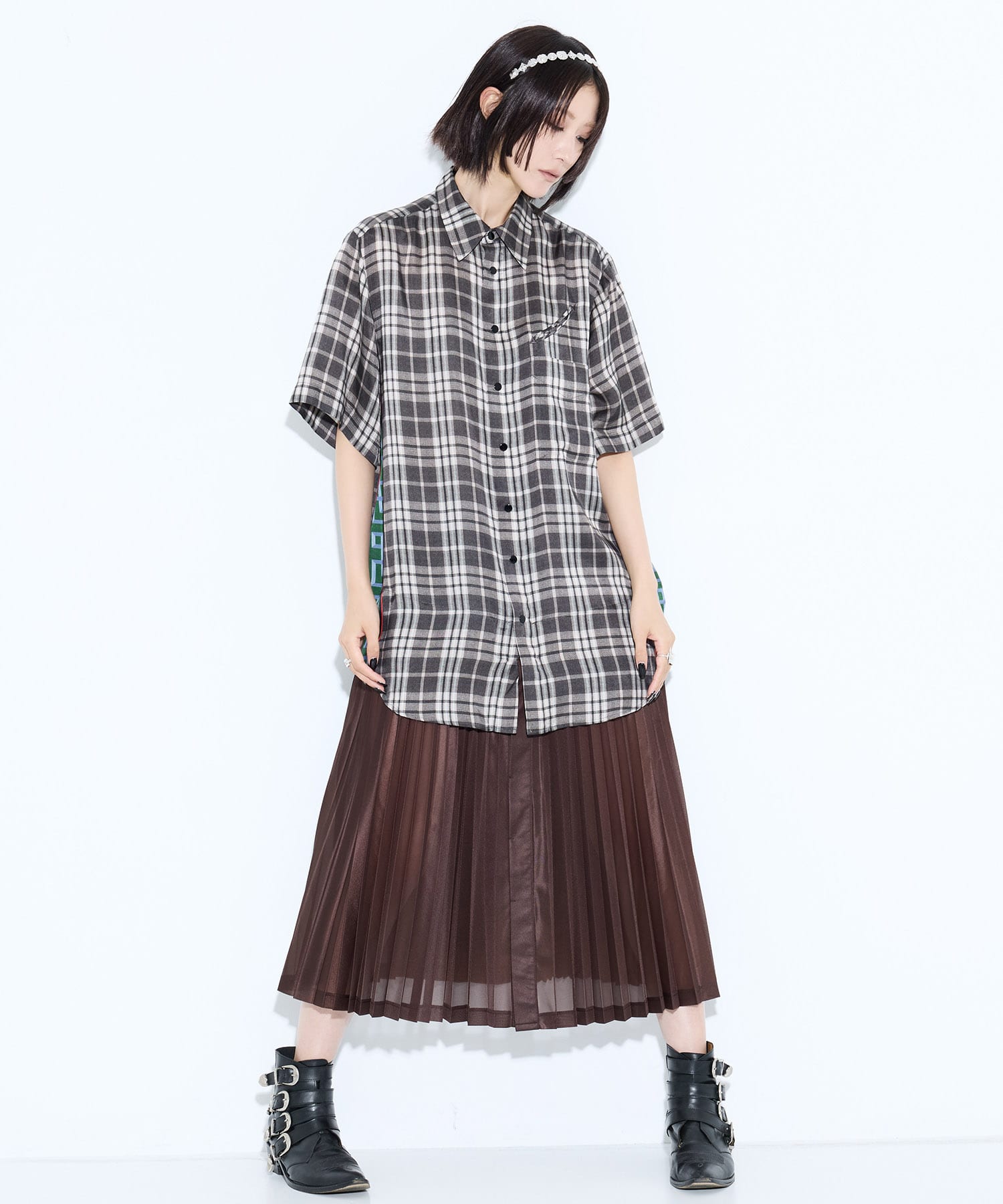 Metal narrow headband TOGA