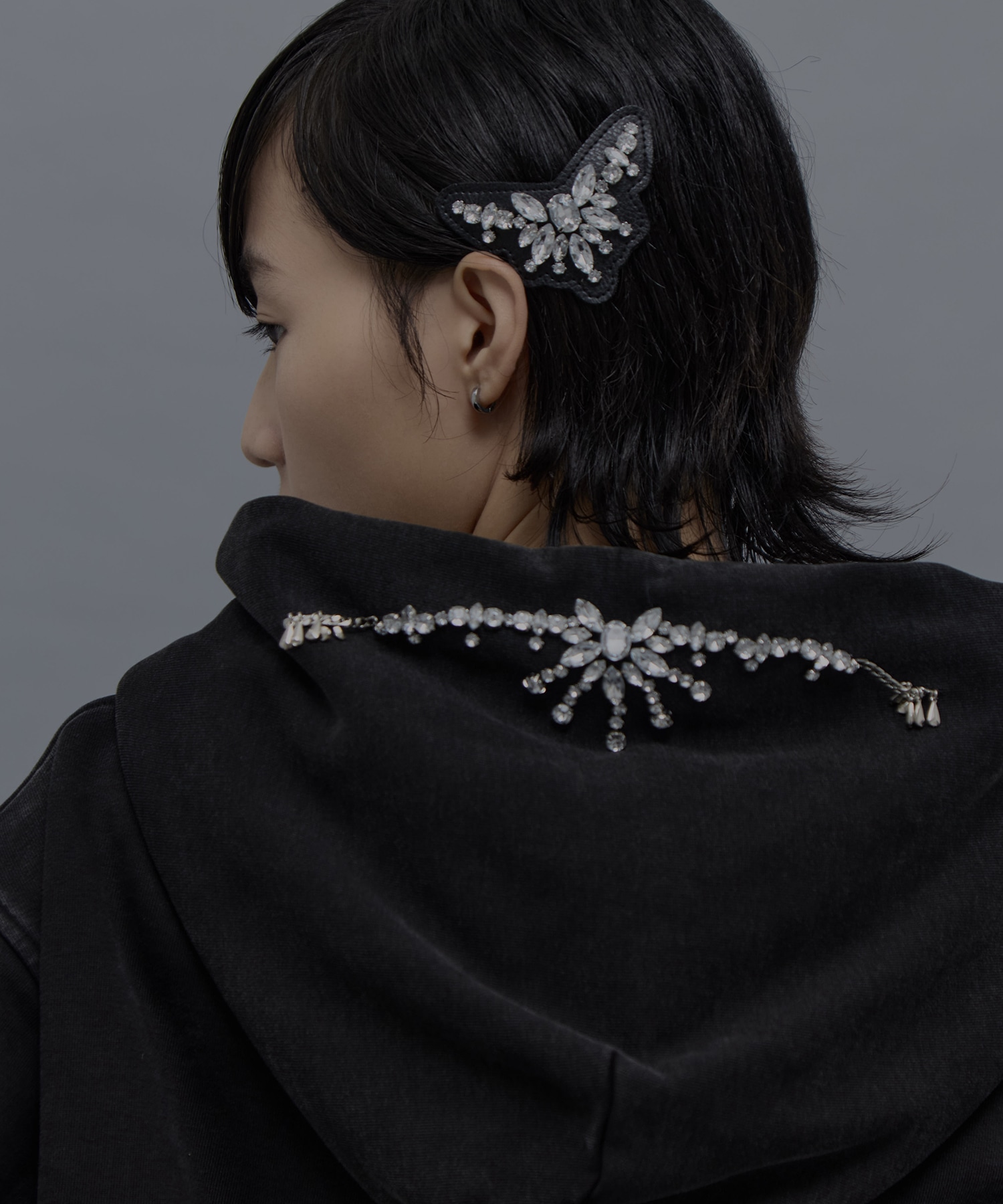 bijou mini tiara barrette　left tanakadaisuke