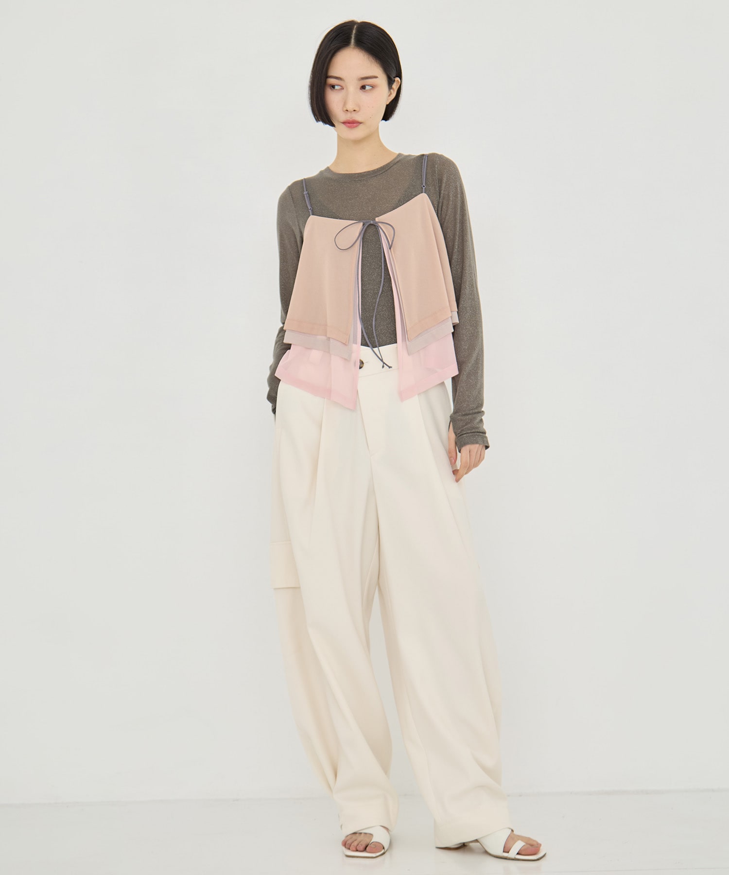 3way Camisole & Cashmere Long T STUDIOUS