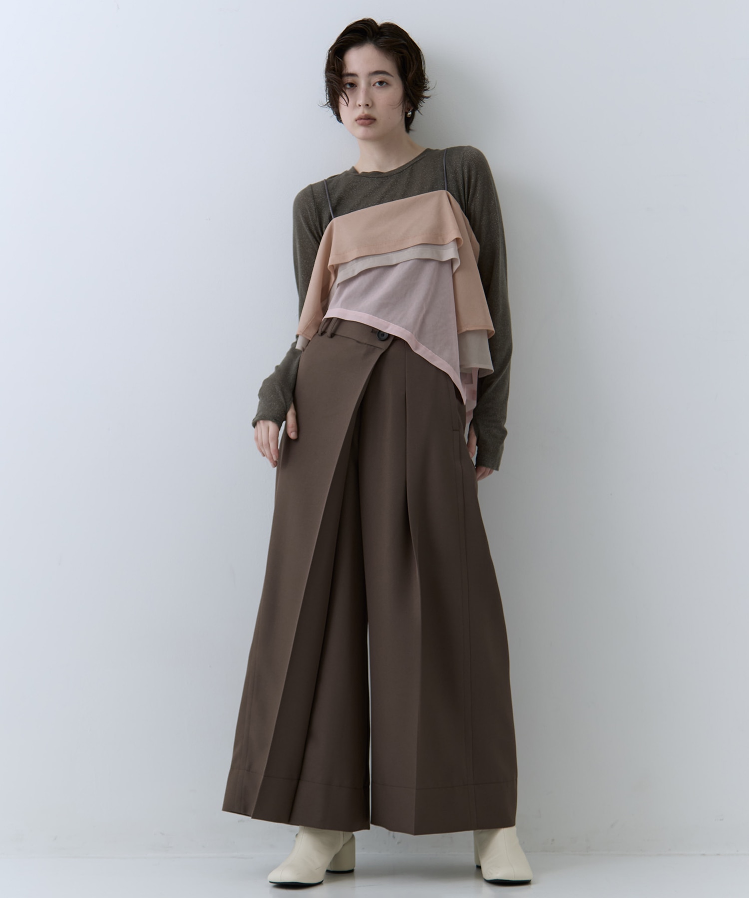 3way Camisole & Cashmere Long T STUDIOUS