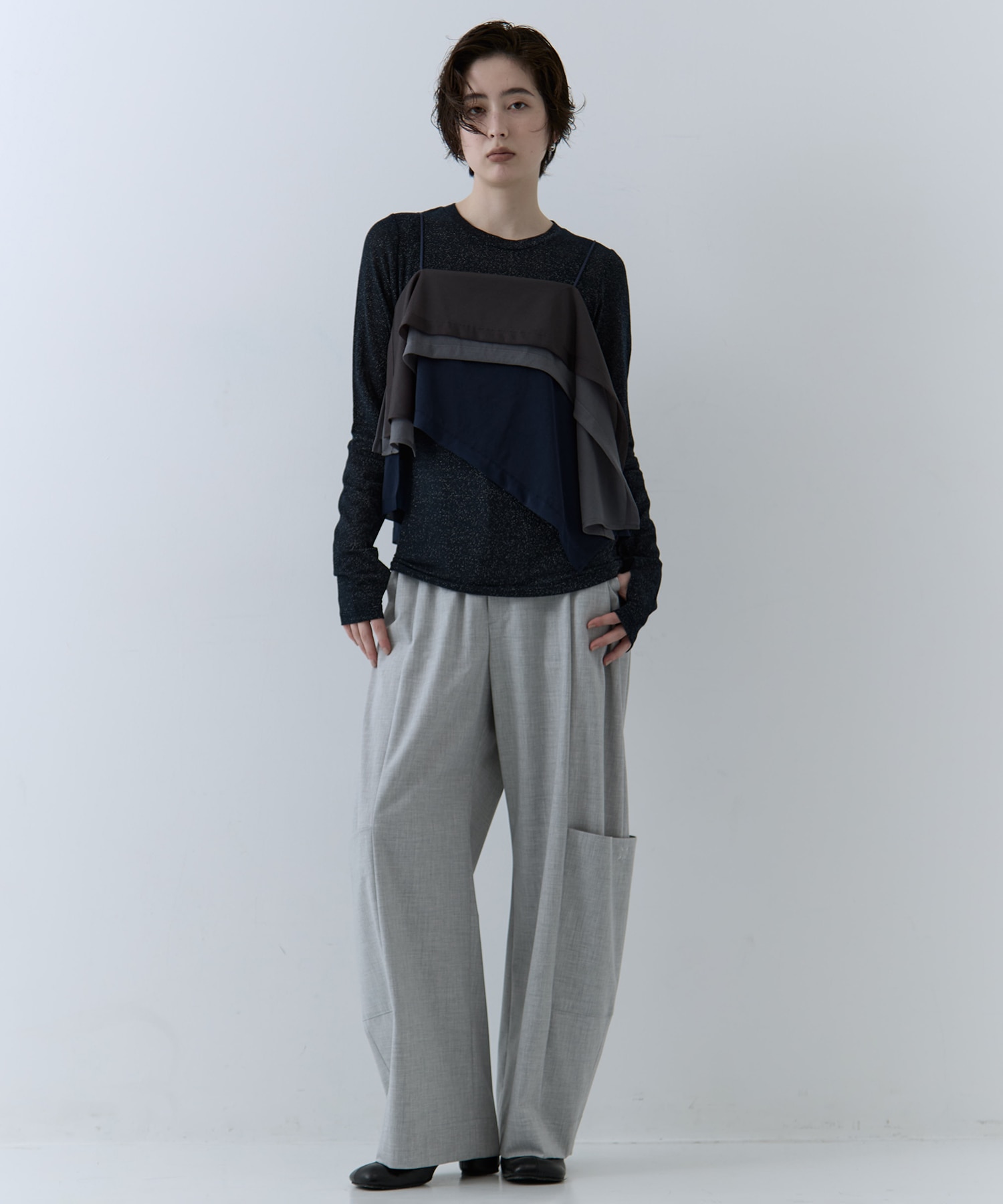 3way Camisole & Cashmere Long T STUDIOUS