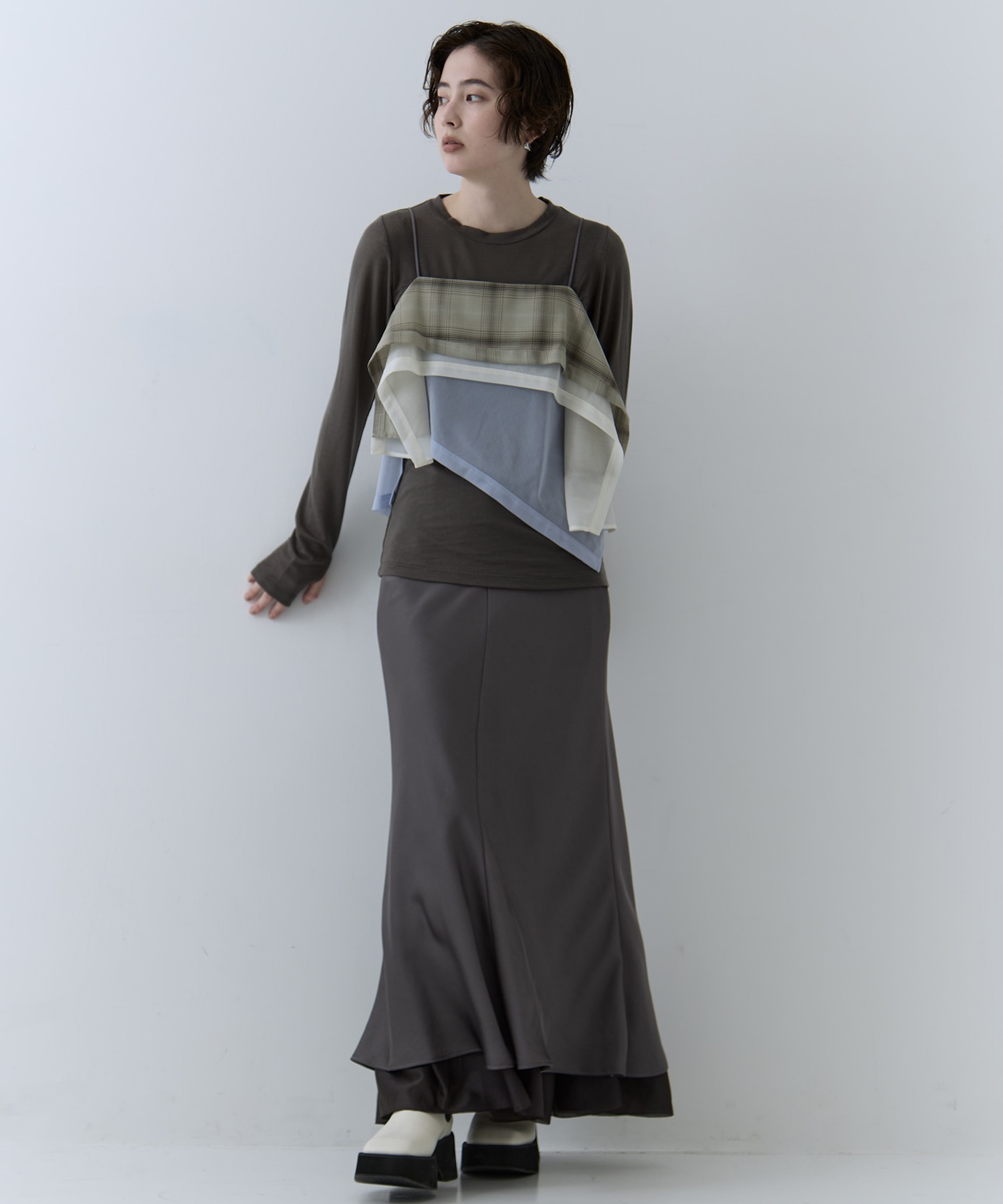 3way Camisole & Cashmere Long T STUDIOUS