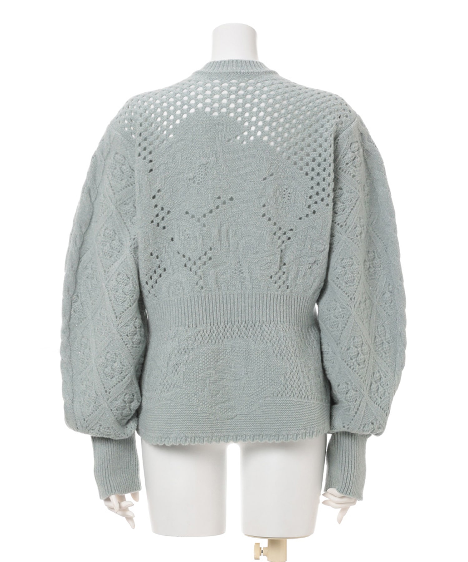 Multi Pattern Low Gauge Knitted Top Mame Kurogouchi