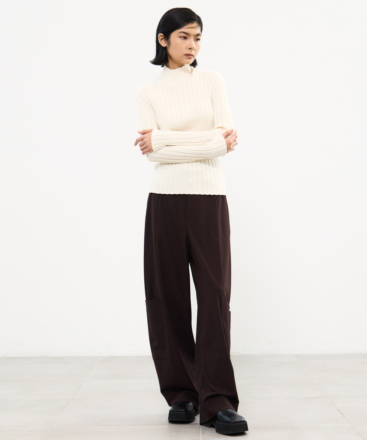 Silk Viscorse Wide Rib KT STUDIOUS