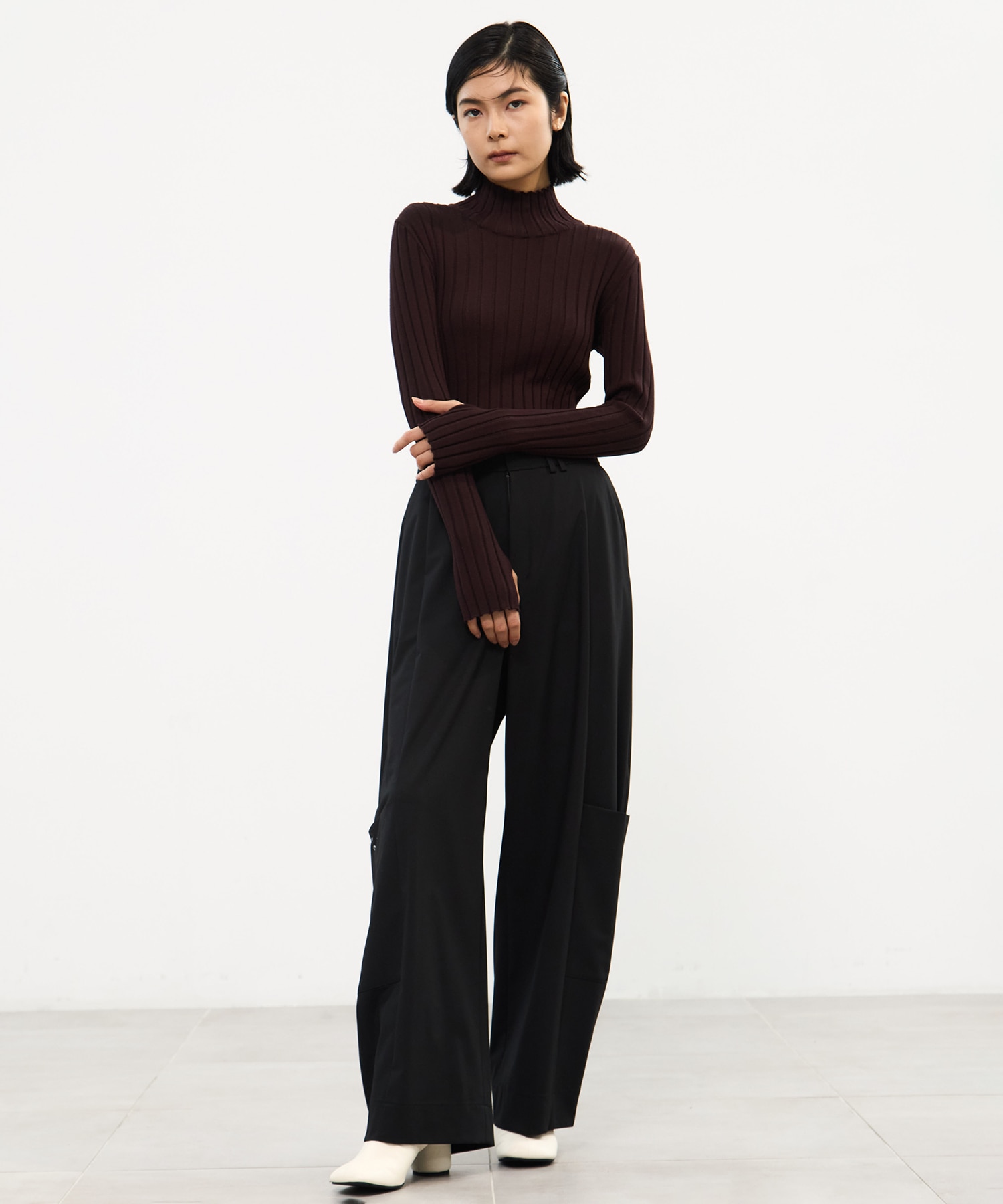 Silk Viscorse Wide Rib KT STUDIOUS