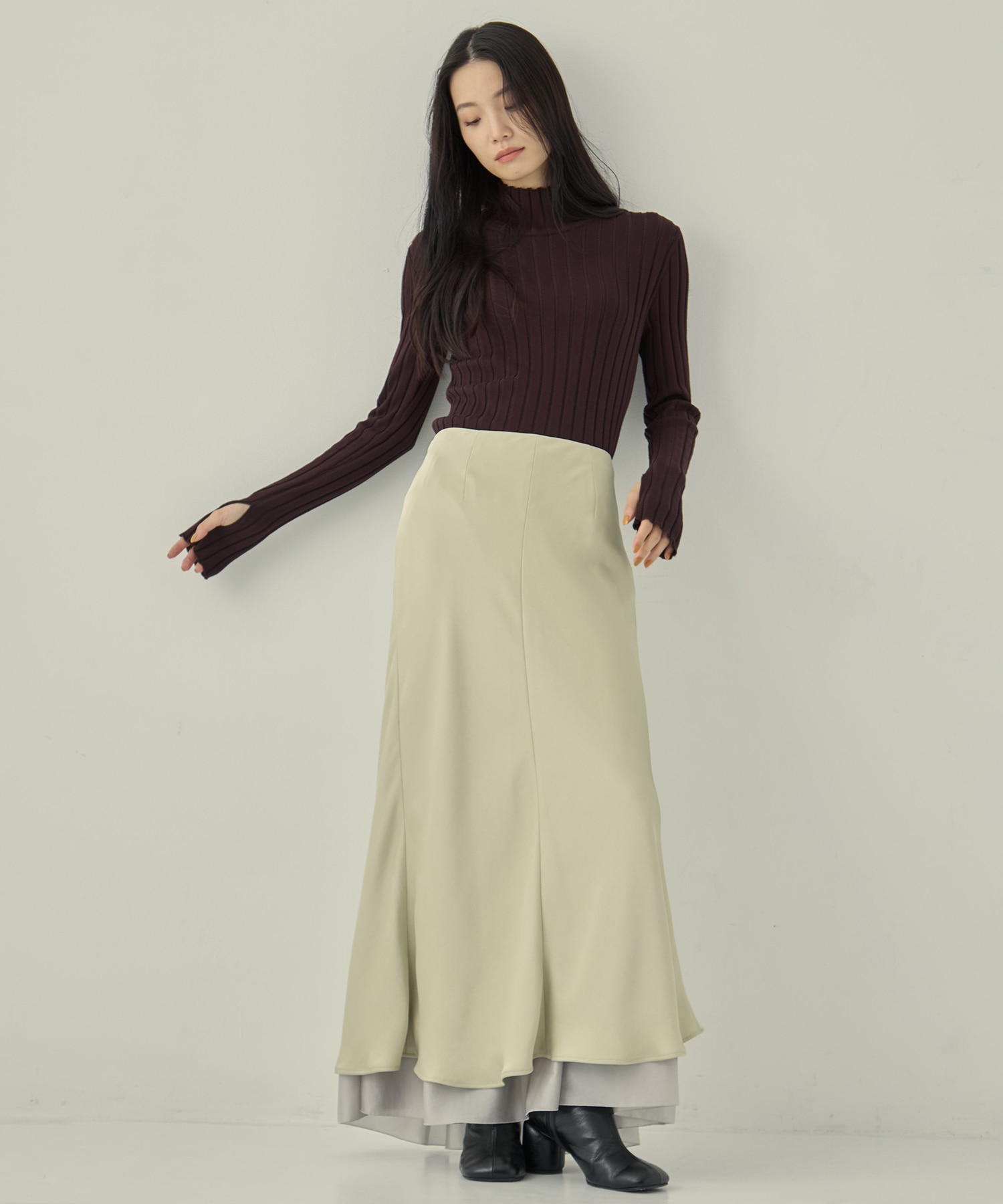 Silk Viscorse Wide Rib KT STUDIOUS