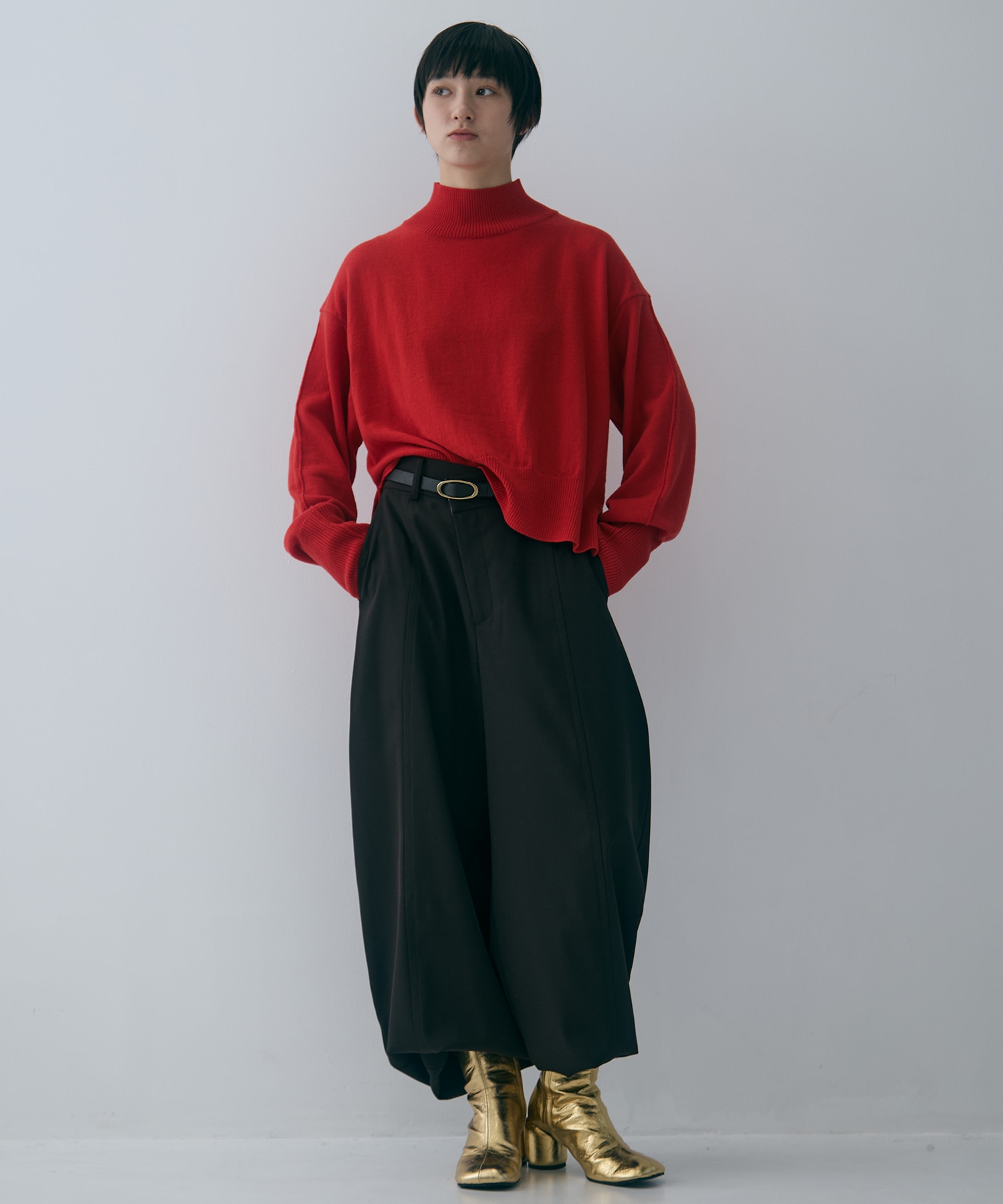 Merino Wool Turtle Neck Knit STUDIOUS