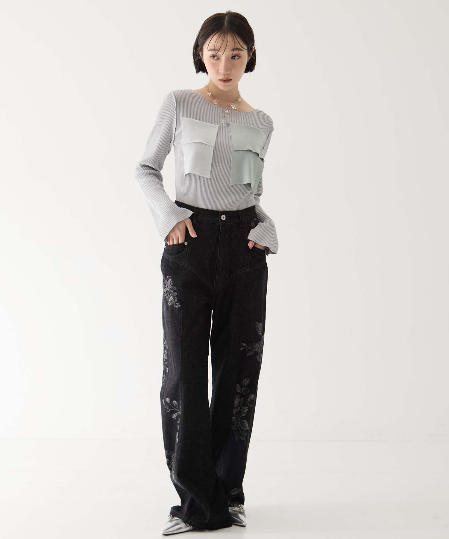 別注CREW NECK RIB KNIT kotohayokozawa