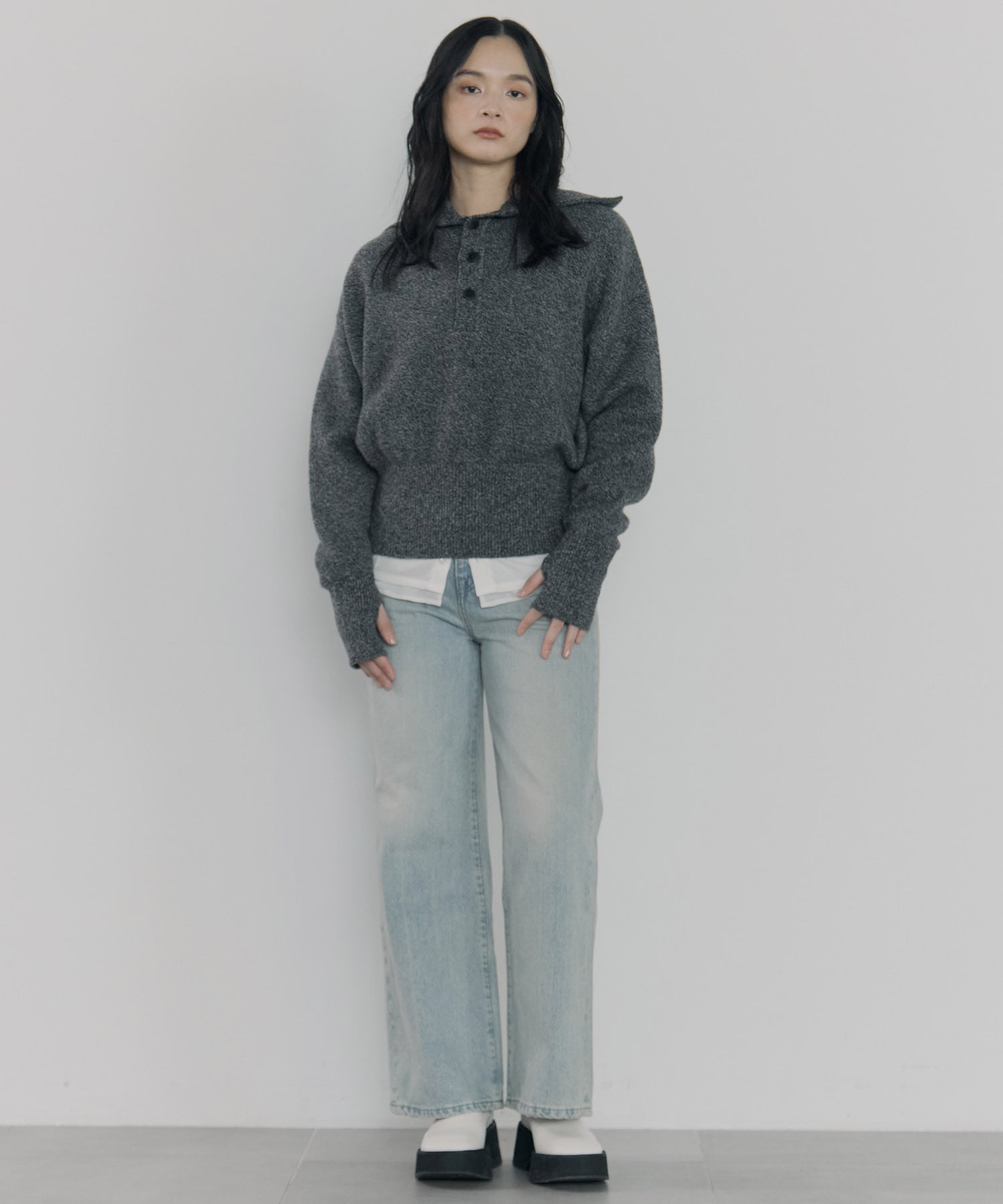 別注 SAILOR COLLAR KNIT ROUTINE