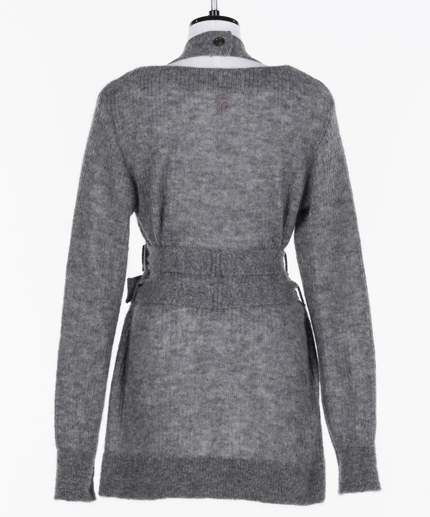 Mohair knit belted cardigan FETICO