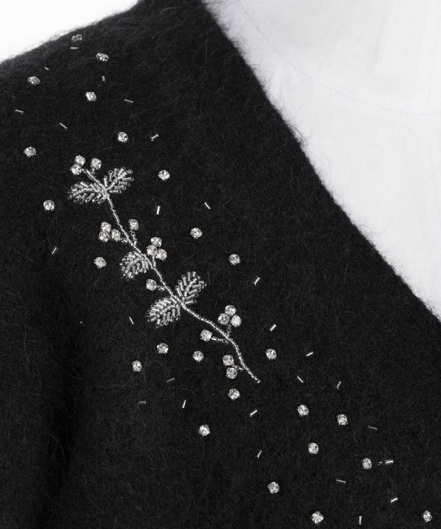 Jacquard-knit V-neck cardigan FETICO