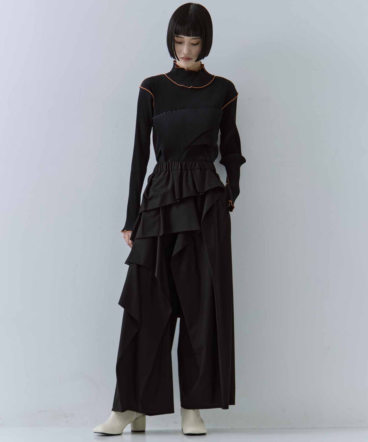 別注ラッフルパンツ(ウール素材) TAAKK