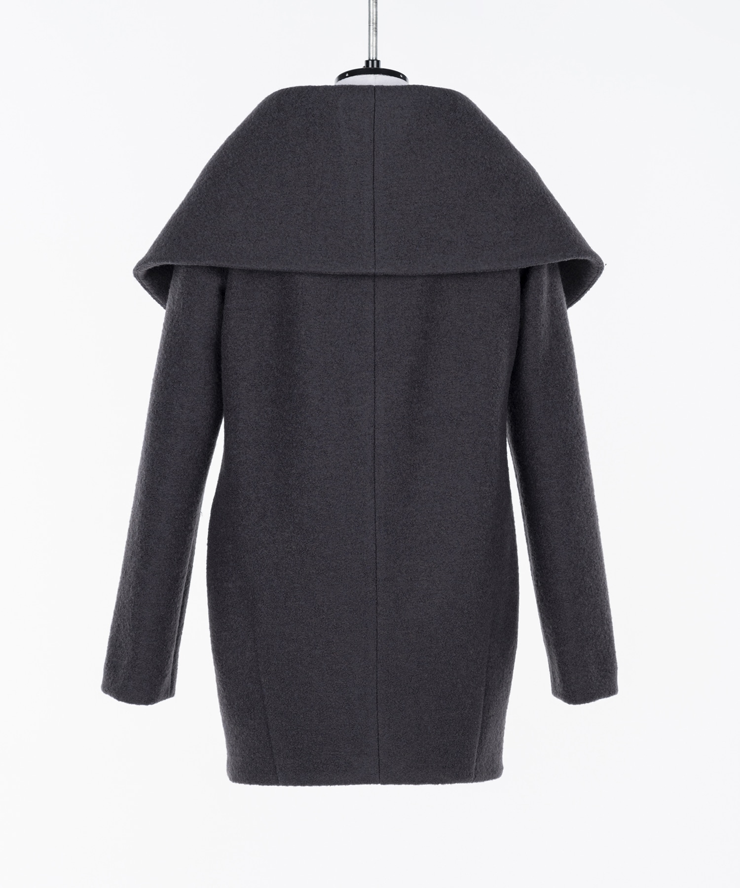 Boucle wool cape coat FETICO