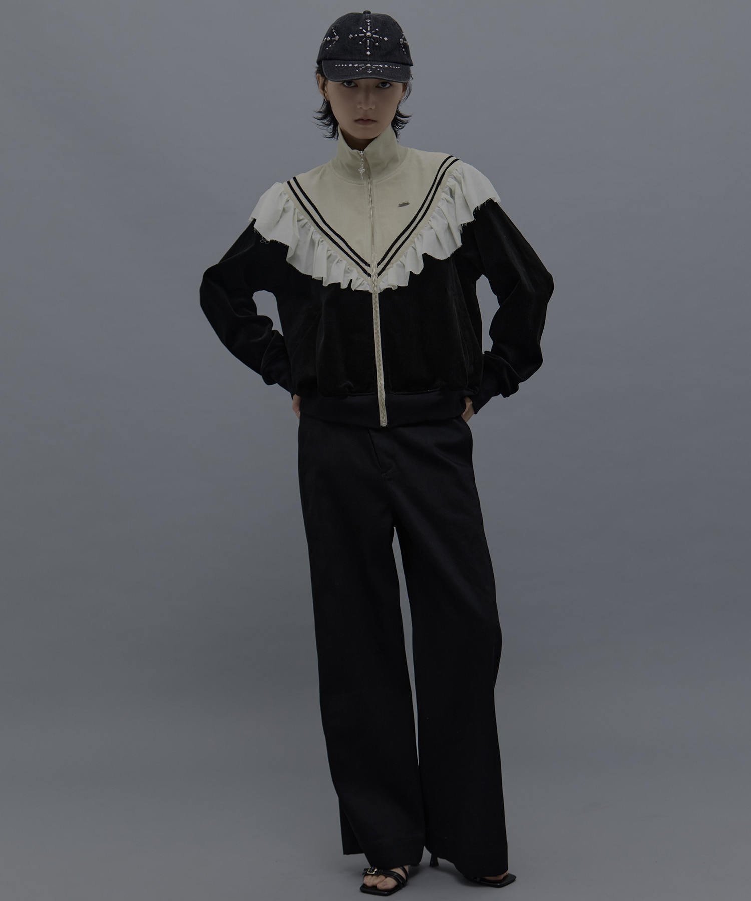 frill corduroy track jacket tanakadaisuke