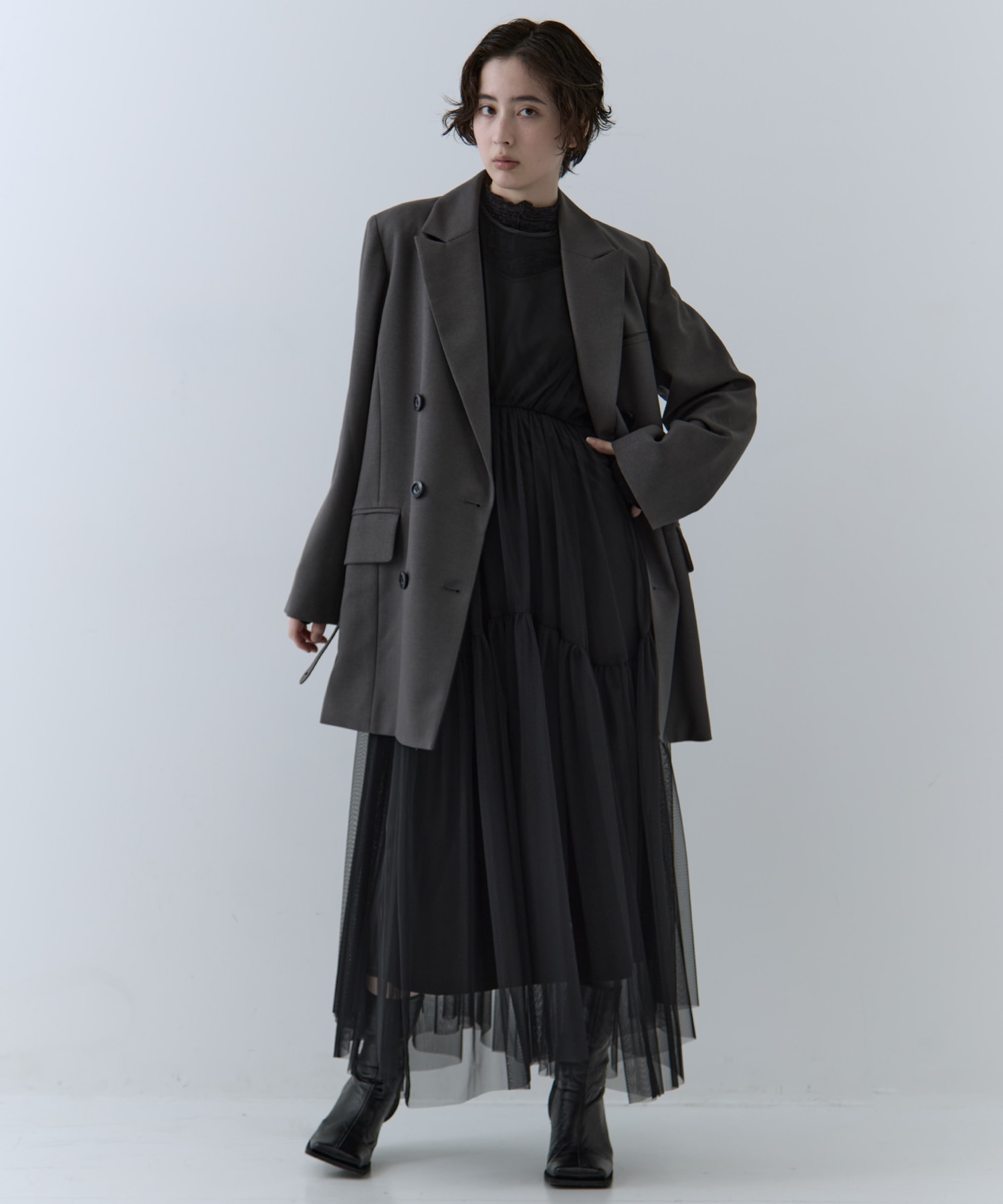 UND YOKE DESIGN JACKET AMERI