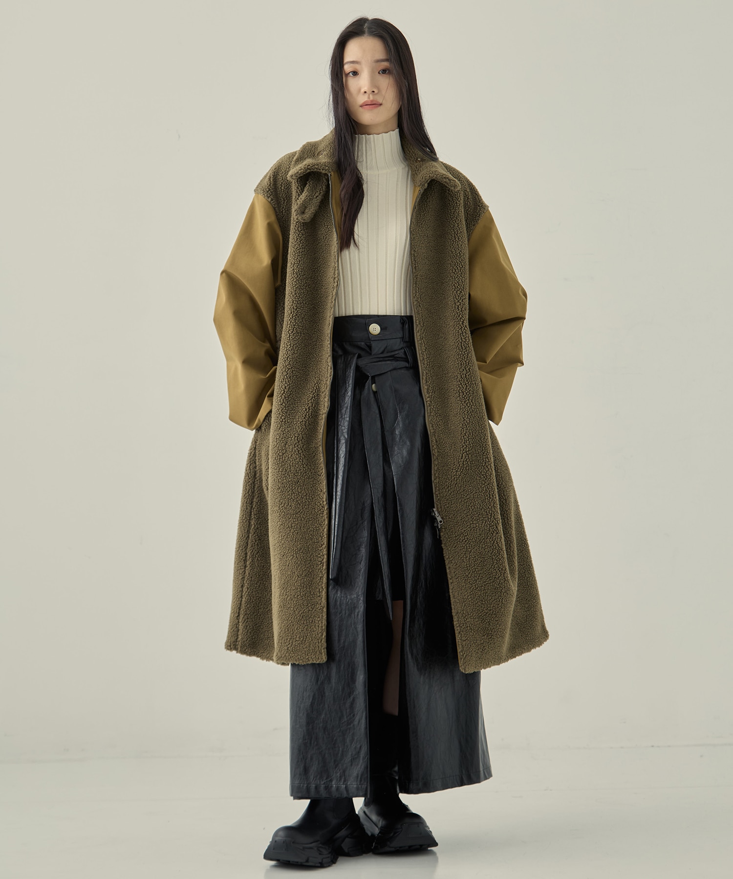 リサイクルシェルタフタ×ボア(ロング) VACHEMENT