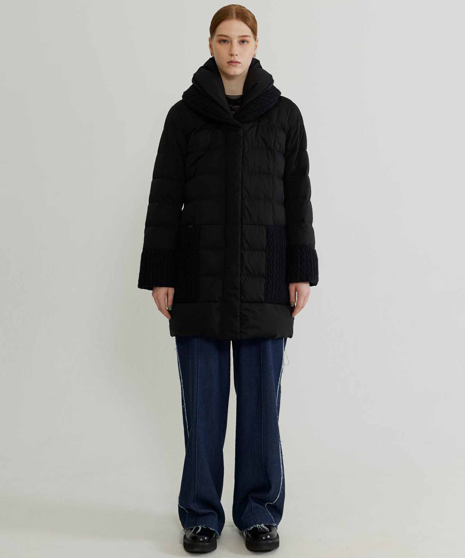 Two Piece Collar Knit Coat YOSOOU