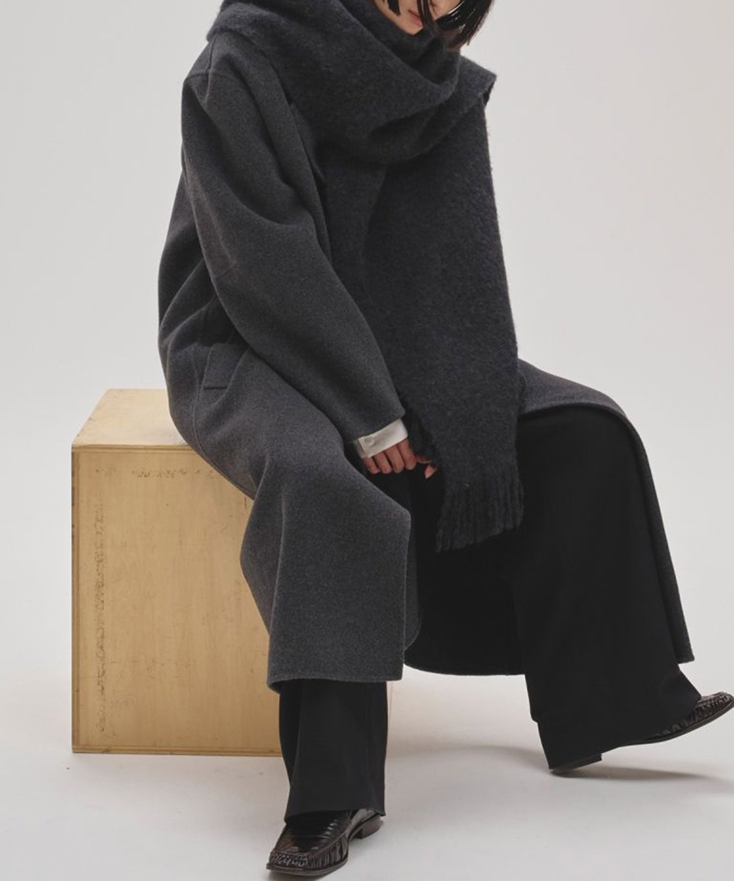 Brashed Volume Stole(FREE DARK GREY): TODAYFUL: WOMENS｜ STUDIOUS