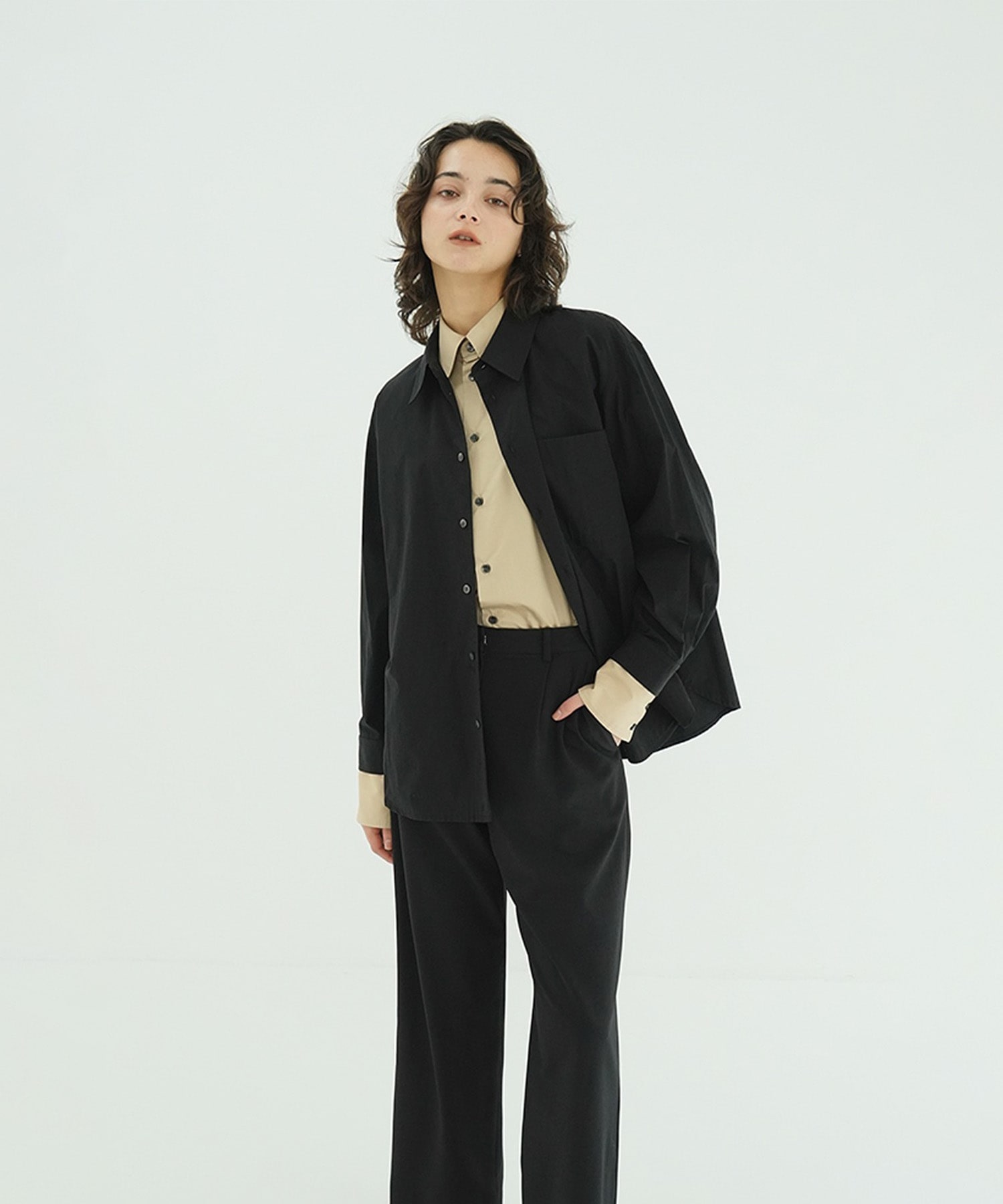 TWO TONE LAYERED SHIRTS CLANE