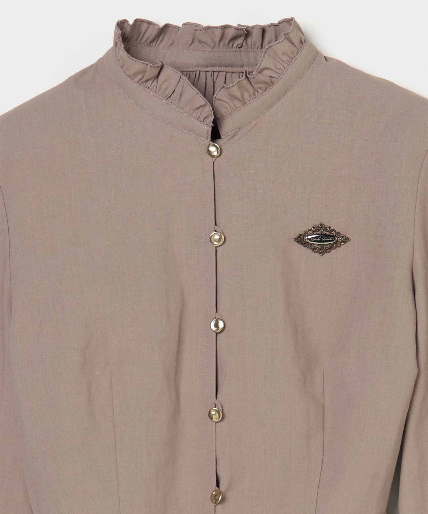 back curtain cropped blouse tanakadaisuke