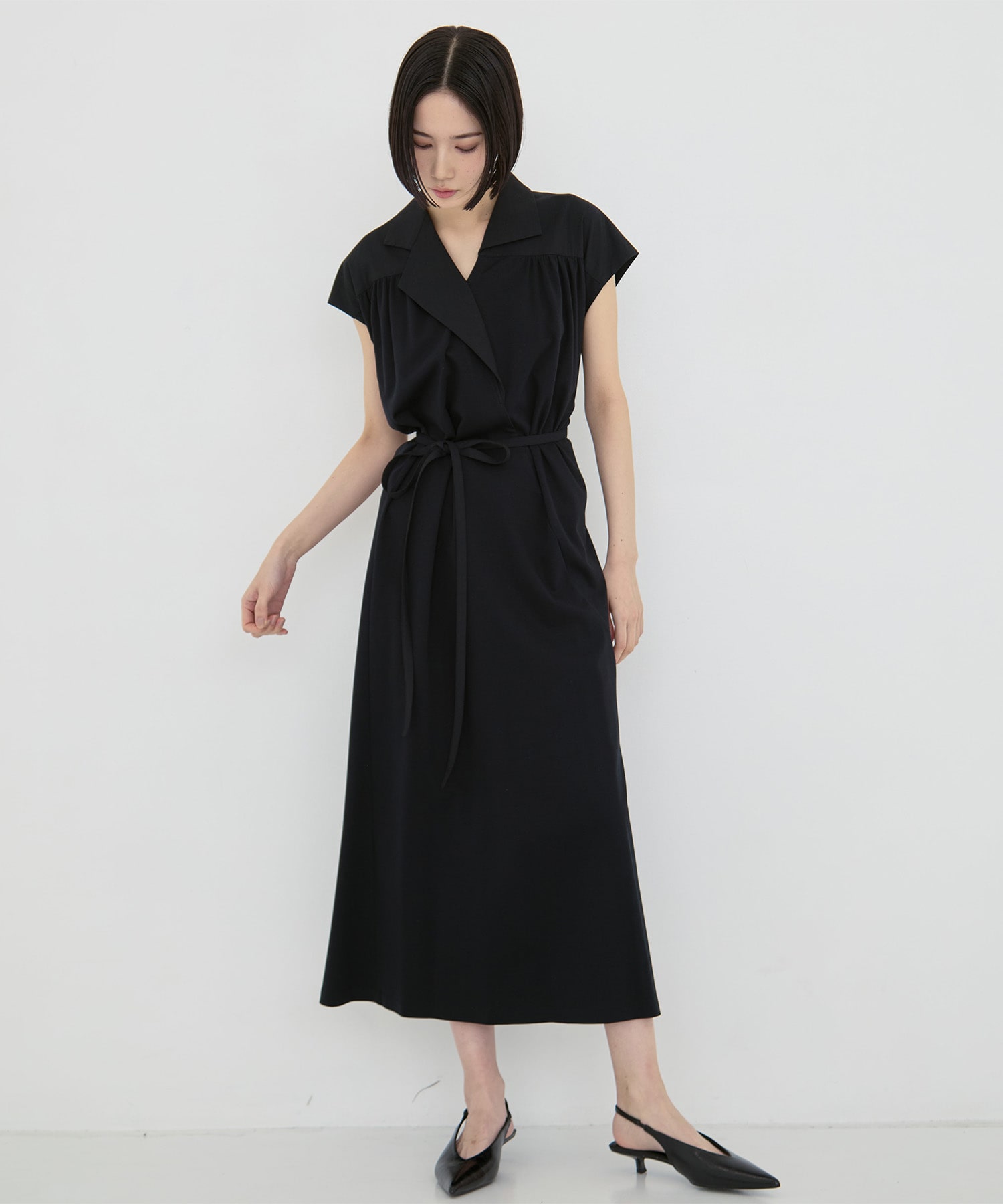 Sliva combi tex jersey dress AKIRANAKA